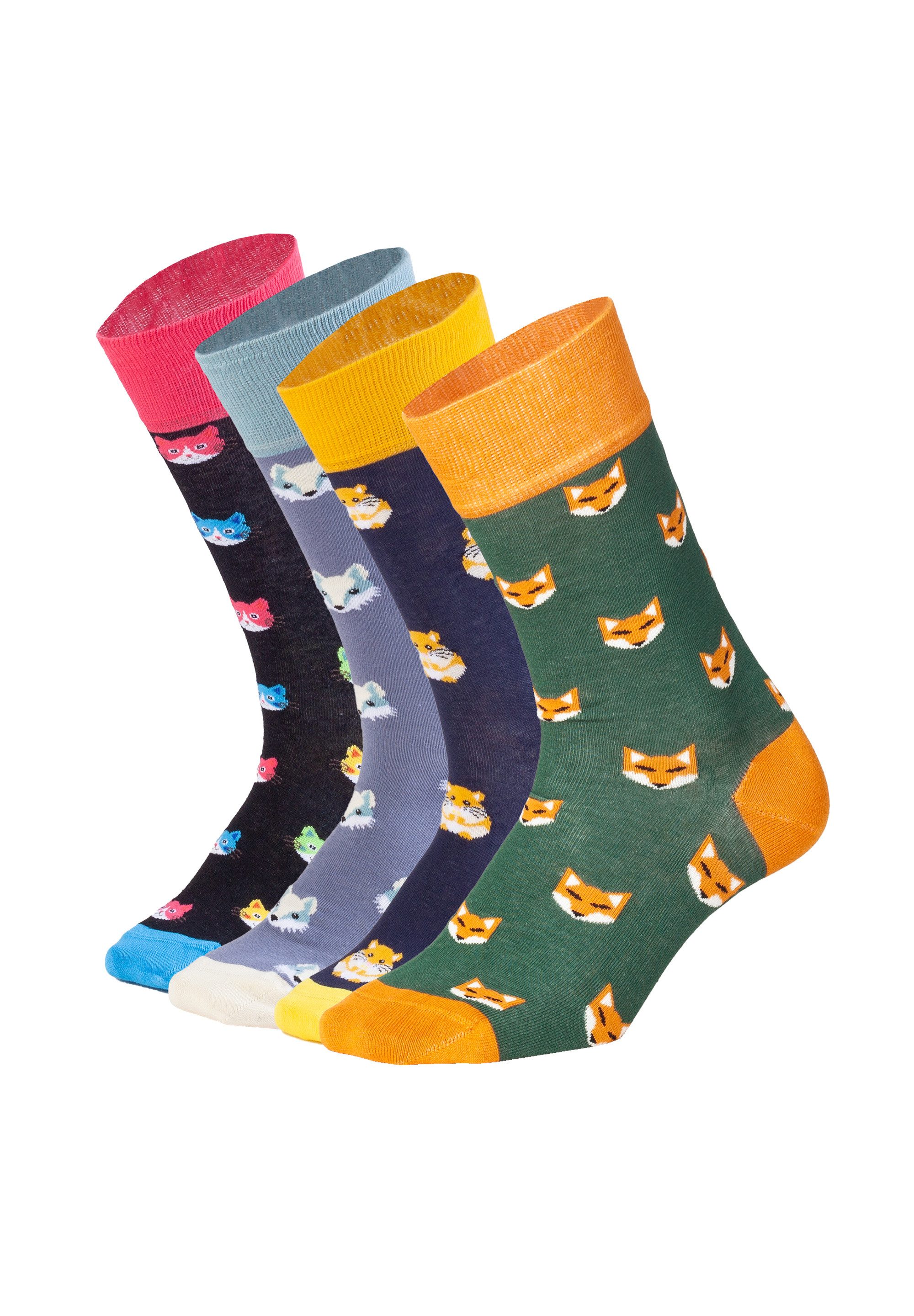 DillySocks Basicsocken Animal Parade Aus Baumwolle & recyceltem Polyamid