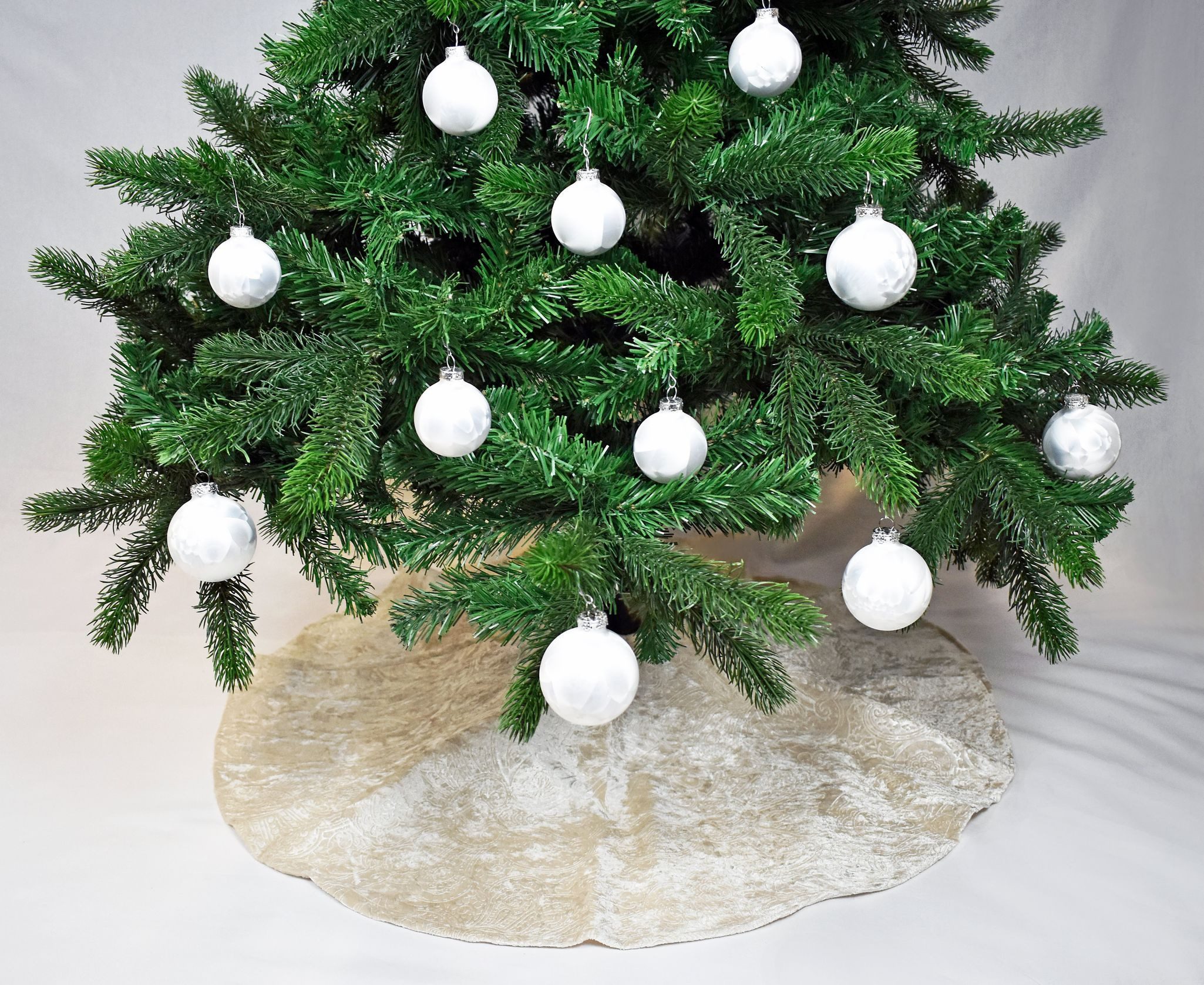 JACK Weihnachtsbaumdecke Kuschlige Christbaumdecke Rund Ø 90cm Weihnachtsbaumdecke Baumrock, Weihnachtsbaum Decke Unterlage Baumteppich Tannenbaumdecke