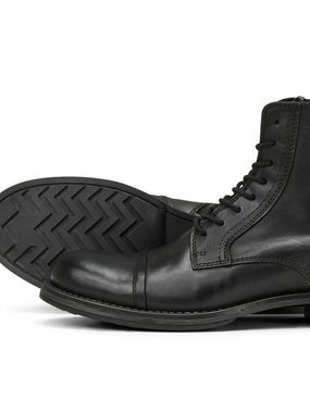 Jack & Jones Jack & Jones Herren Schuhe Leder-Stiefel - JfwRussel Biker-Boots Schnürstiefelette