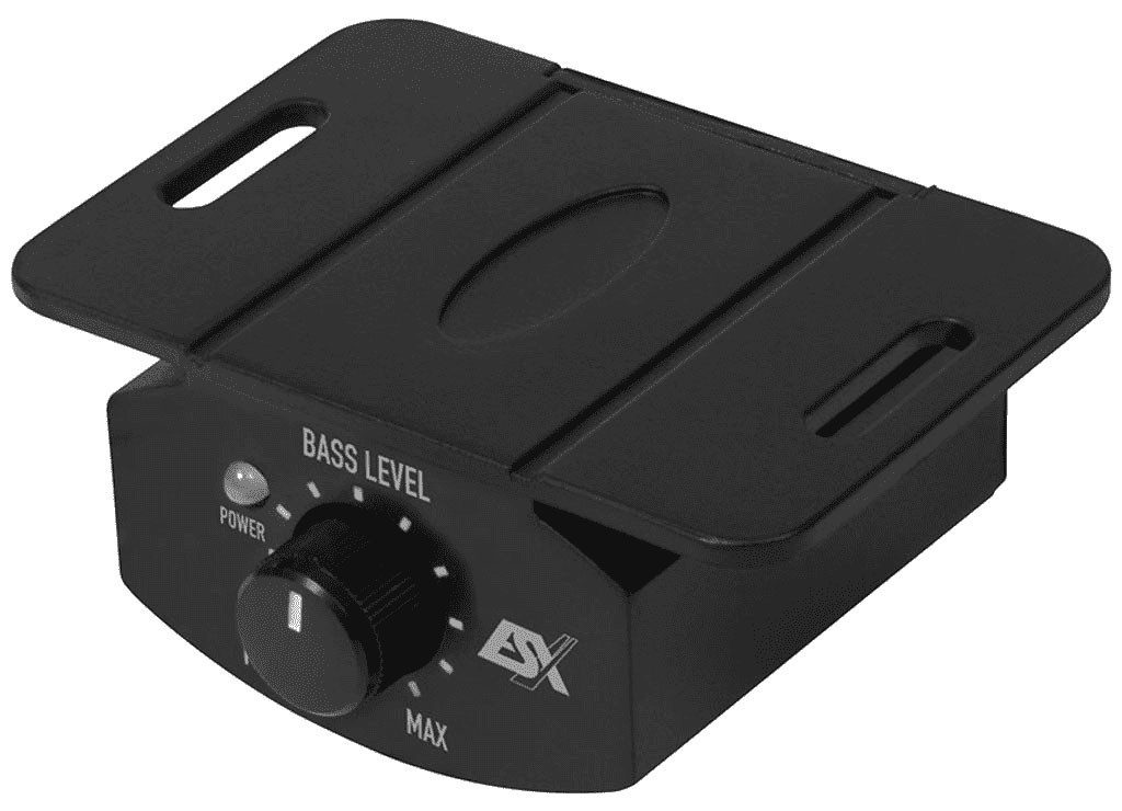 ESX Q208A Aktiver 20 cm Untersitz-Subwoofer Bass inkl. Verstärker Auto-Subwoofer (100 W, max.: W cm)