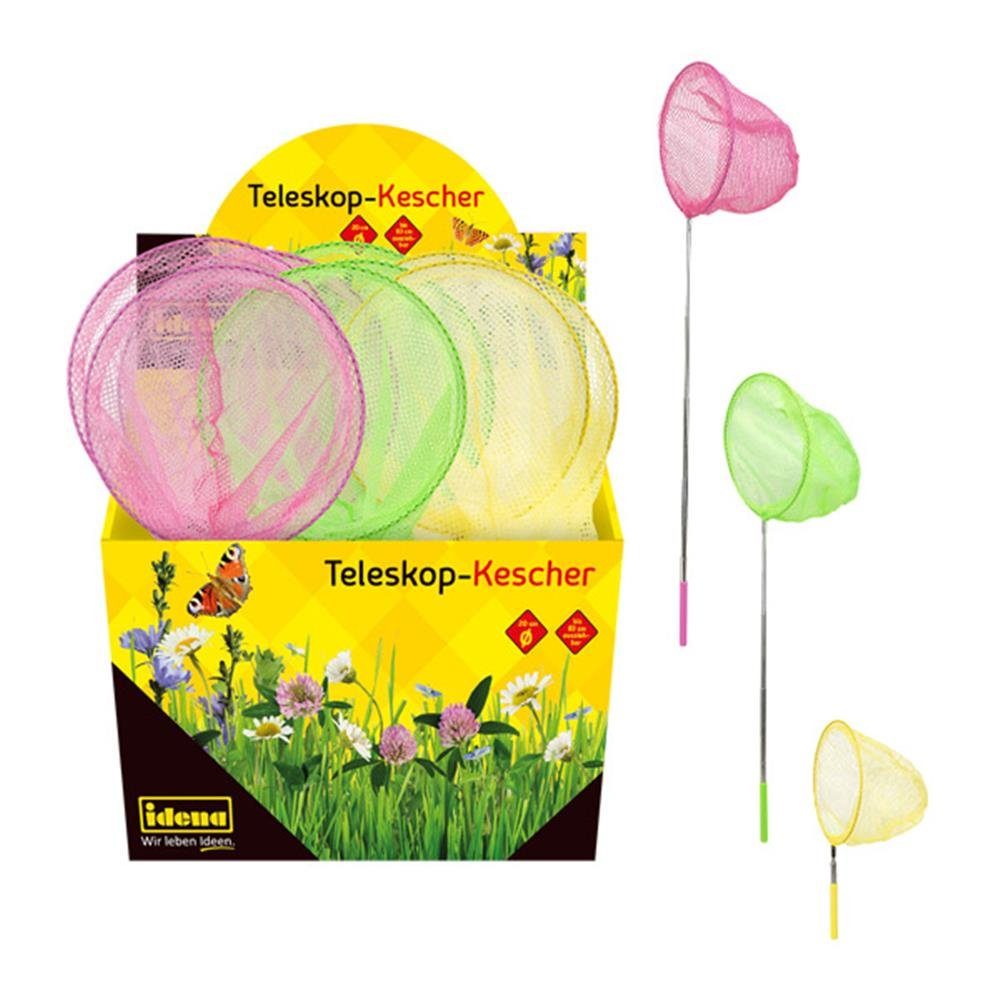 Idena Kescher Mini Teleskop Kescher, 20x83cm für Kinder, 1 Farbe zufällig