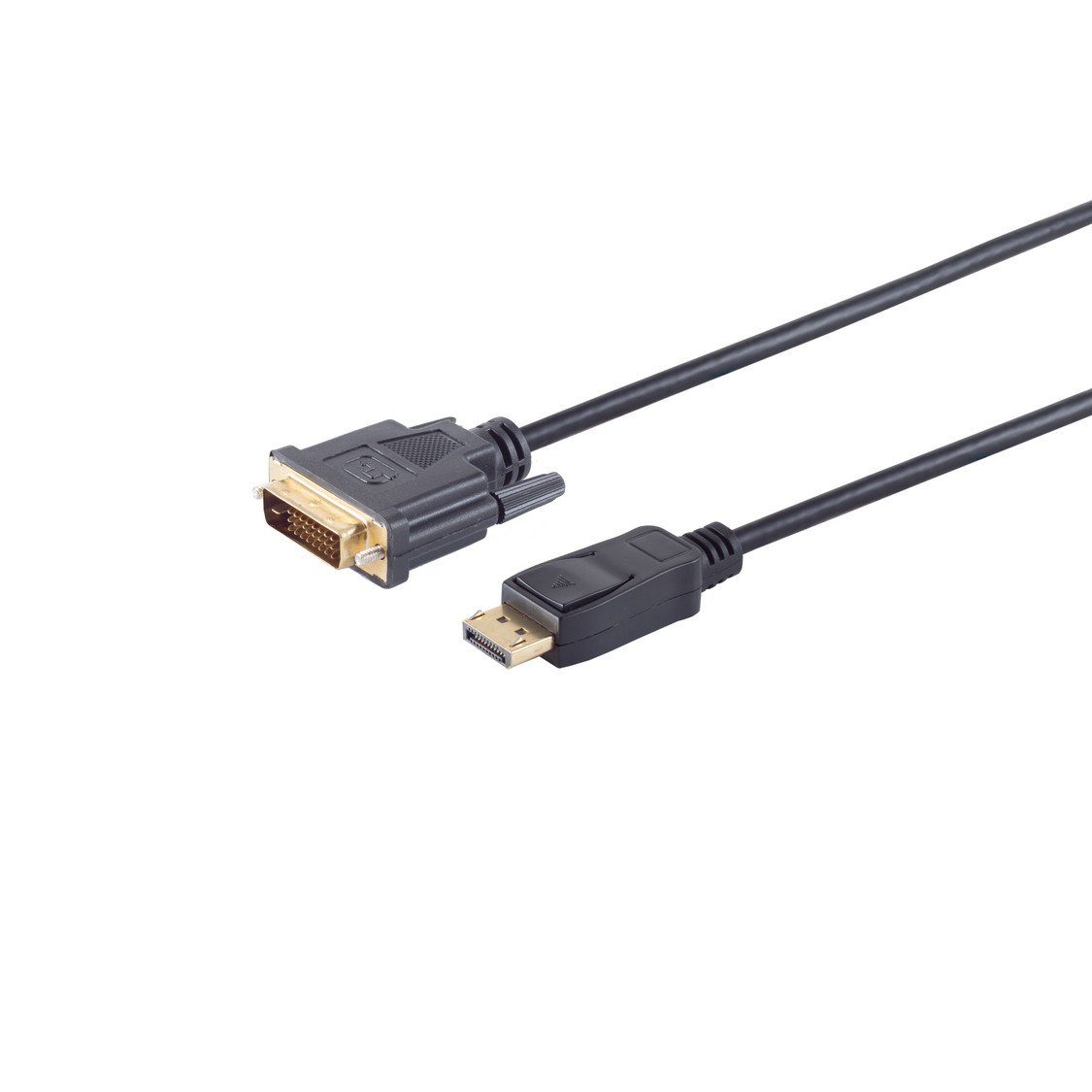 Kabelbude.eu Displayport Stecker 20p auf DVI 24+1 Stecker, vergoldete Kontakte Video-Kabel, (500 cm)