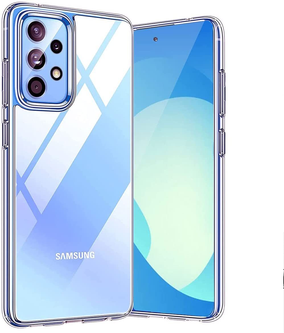 Handyhülle Hülle für Samsung Galaxy A52 / A52s 5G Silikon Schutzhülle TPU Tasche Klar Slim Case Bumper – Bild 5 von 5