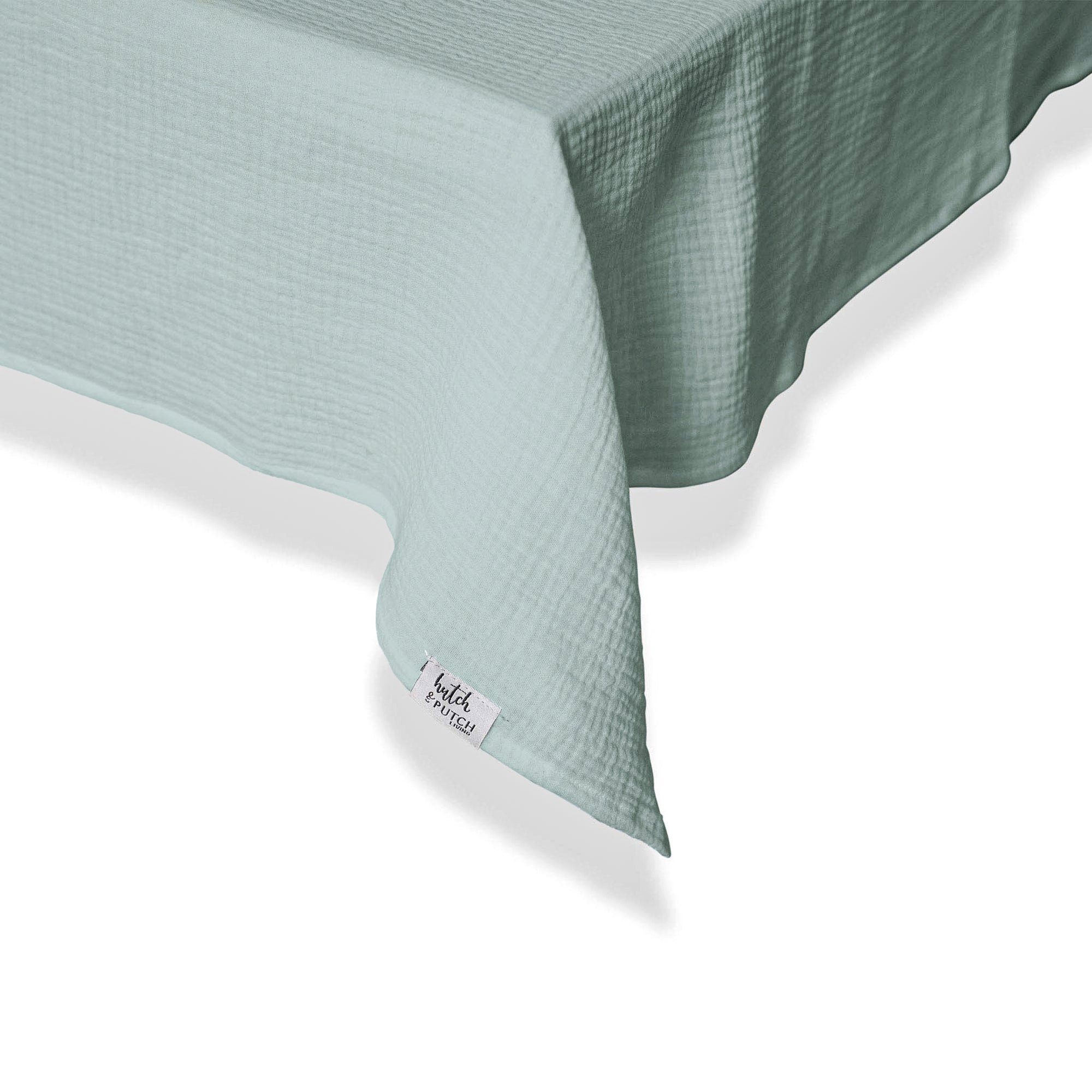 hutch&putch Tischdecke Musselin-Tischdecke "Angelina" • Aquamarine (1-tlg)