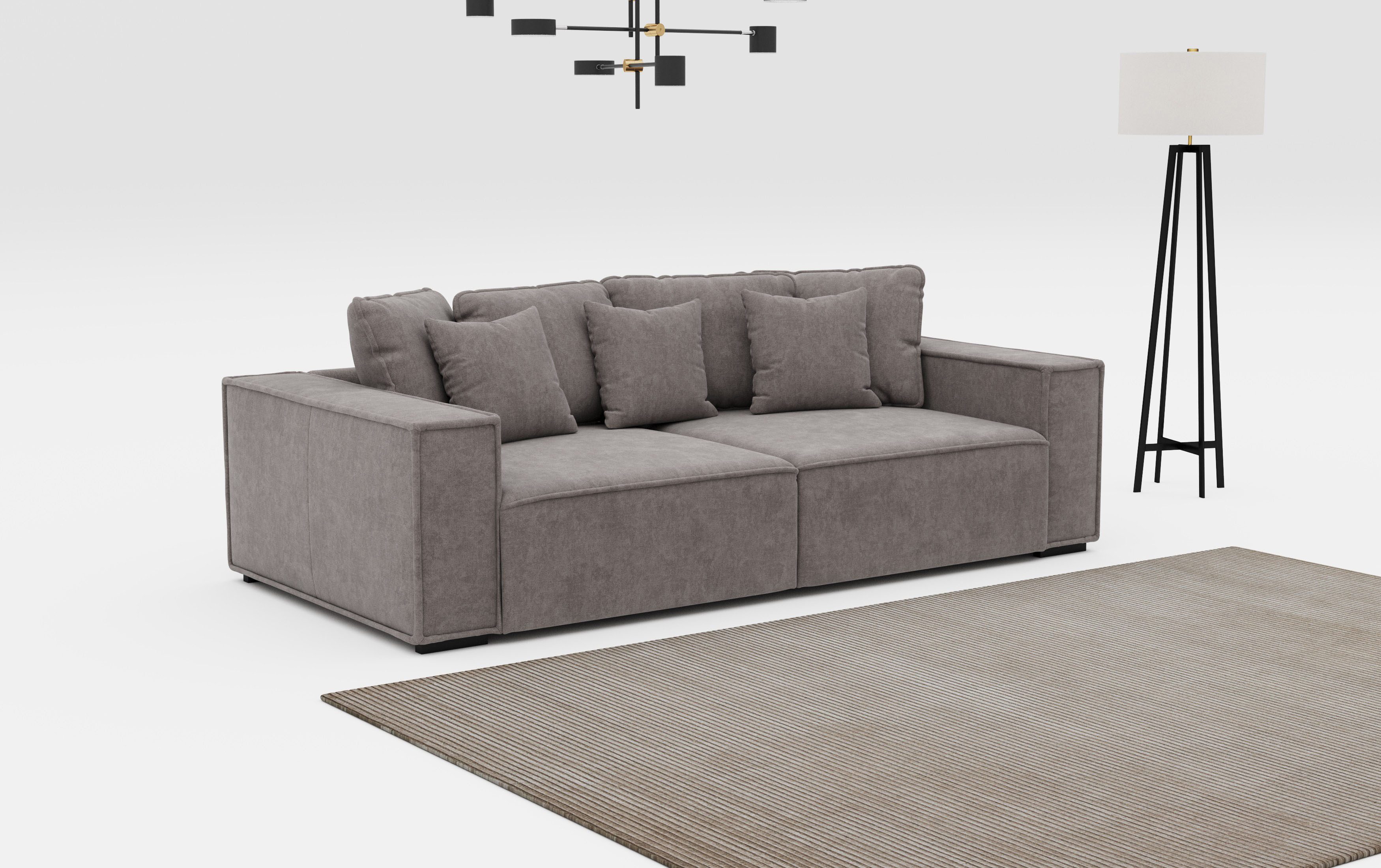 INOSIGN Big-Sofa Surf, mit 7 Kissen, gemütlicher Sitzkomfort
