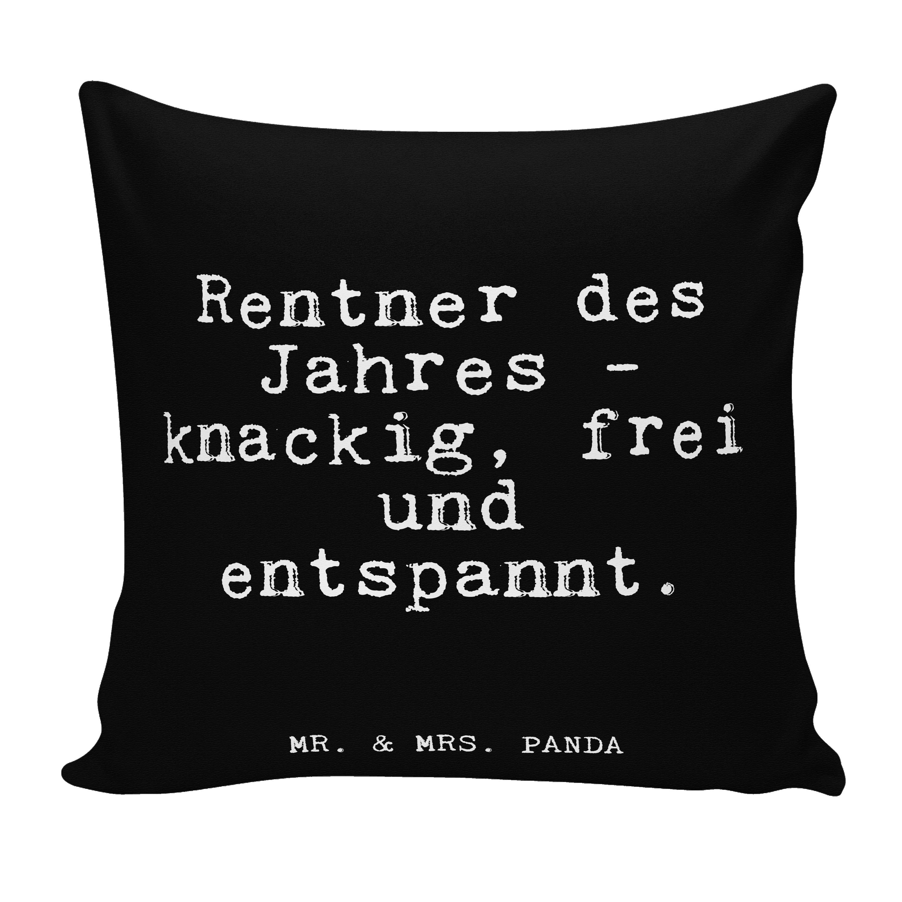 Mr. & Mrs. Panda Dekokissen »Rentner des Jahres Schwarz Lustig