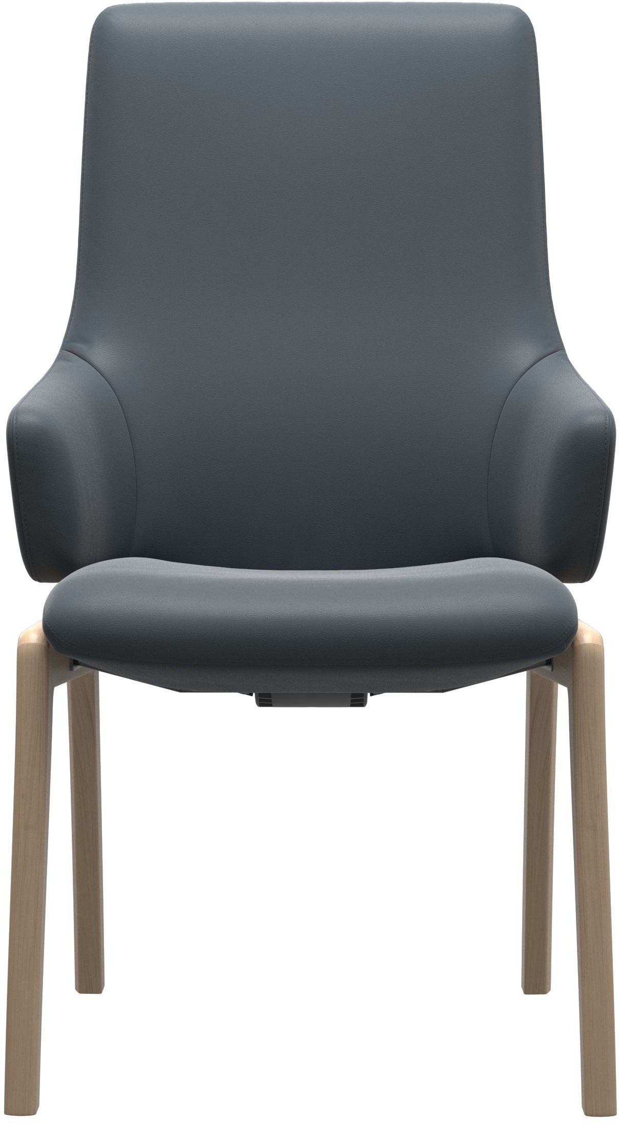 Stressless® Polsterstuhl Laurel, High Back mit Armlehne, Größe L, mit abgerundeten Beinen in Walnuss