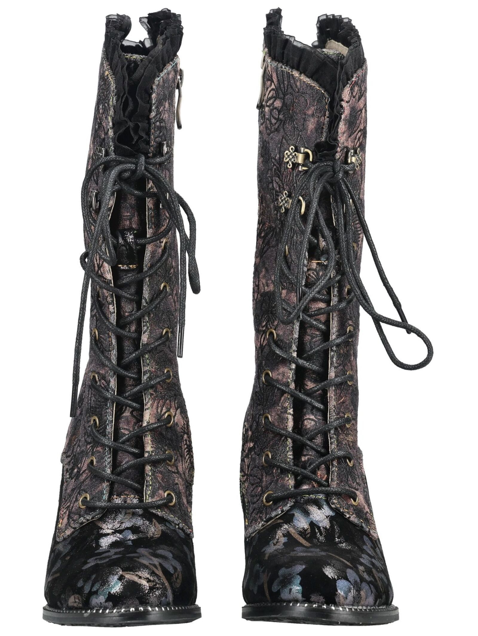 LAURA VITA LAURA VITA Stiefel Leder/Textil High-Heel-Stiefel – Bild 3 von 5