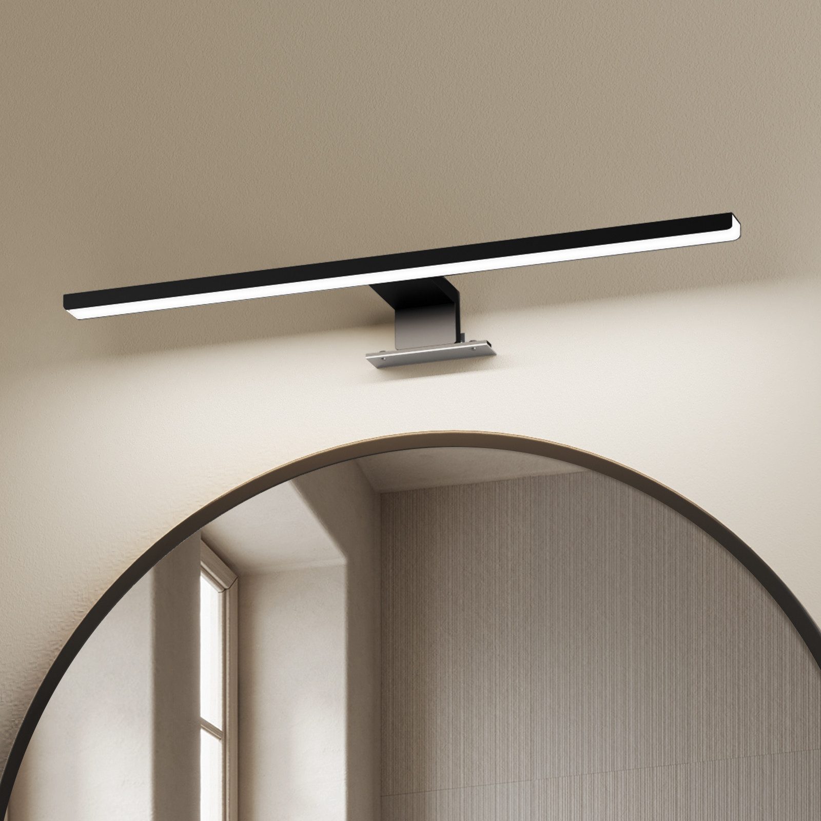 EMKE Spiegelleuchte LED L: 40cm 8W IP44 Wandlleuchte Badezimmer Wohnzimmer, günstig online kaufen