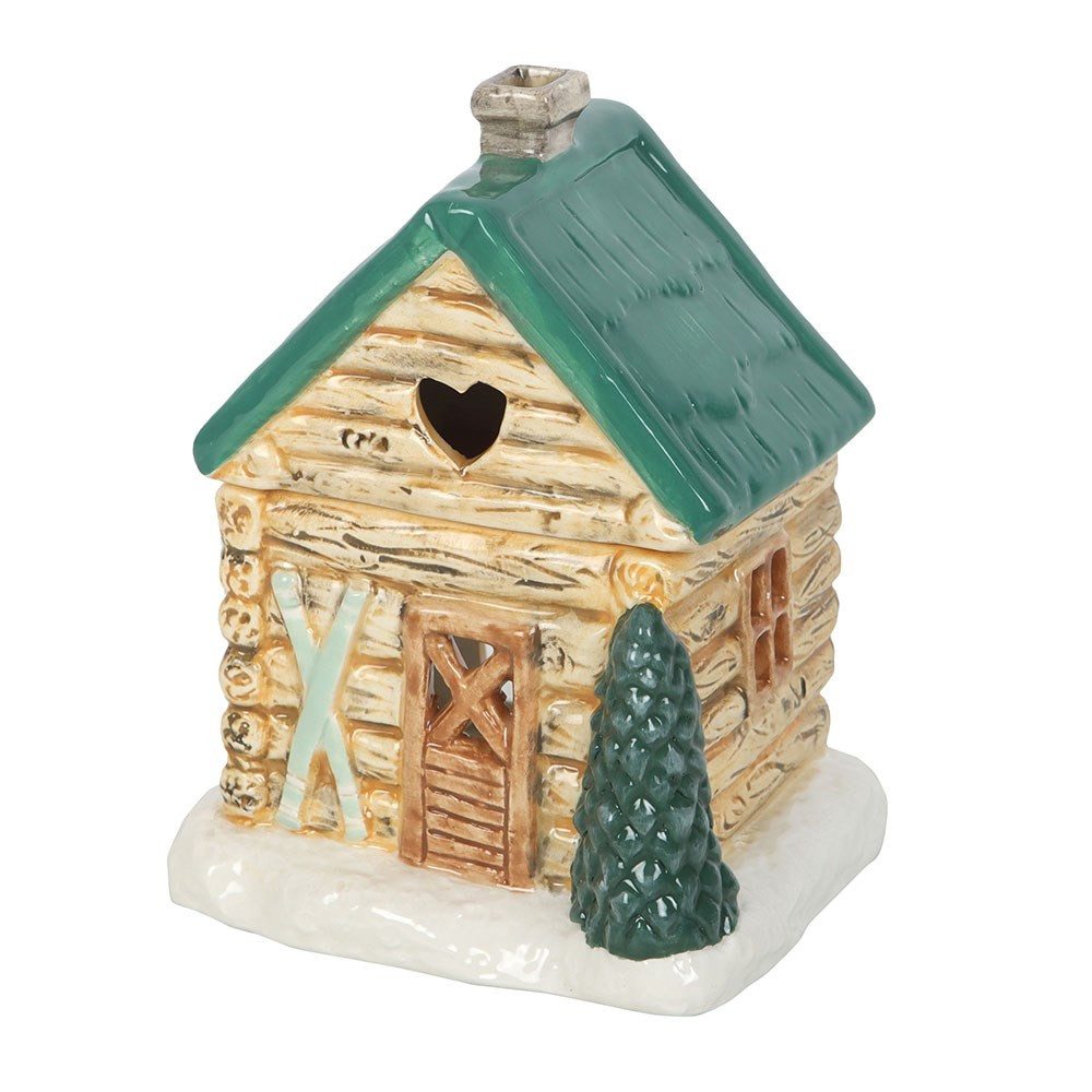 Something Different Duftlampe Vintage Duftlampe für Haus Winterwonderland Ölbrenner Keramik