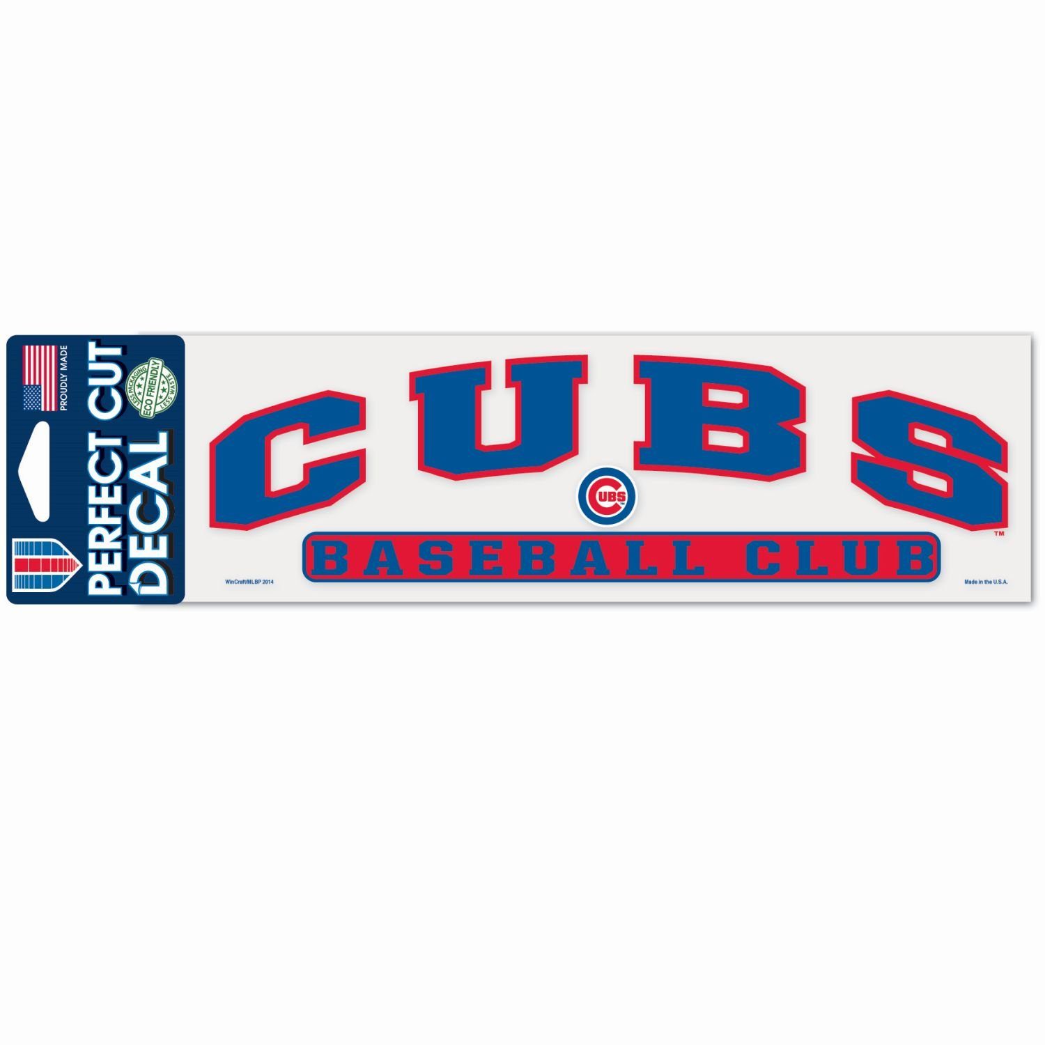 WinCraft Wanddekoobjekt MLB Perfect Cut Aufkleber 8x25cm Chicago Cubs