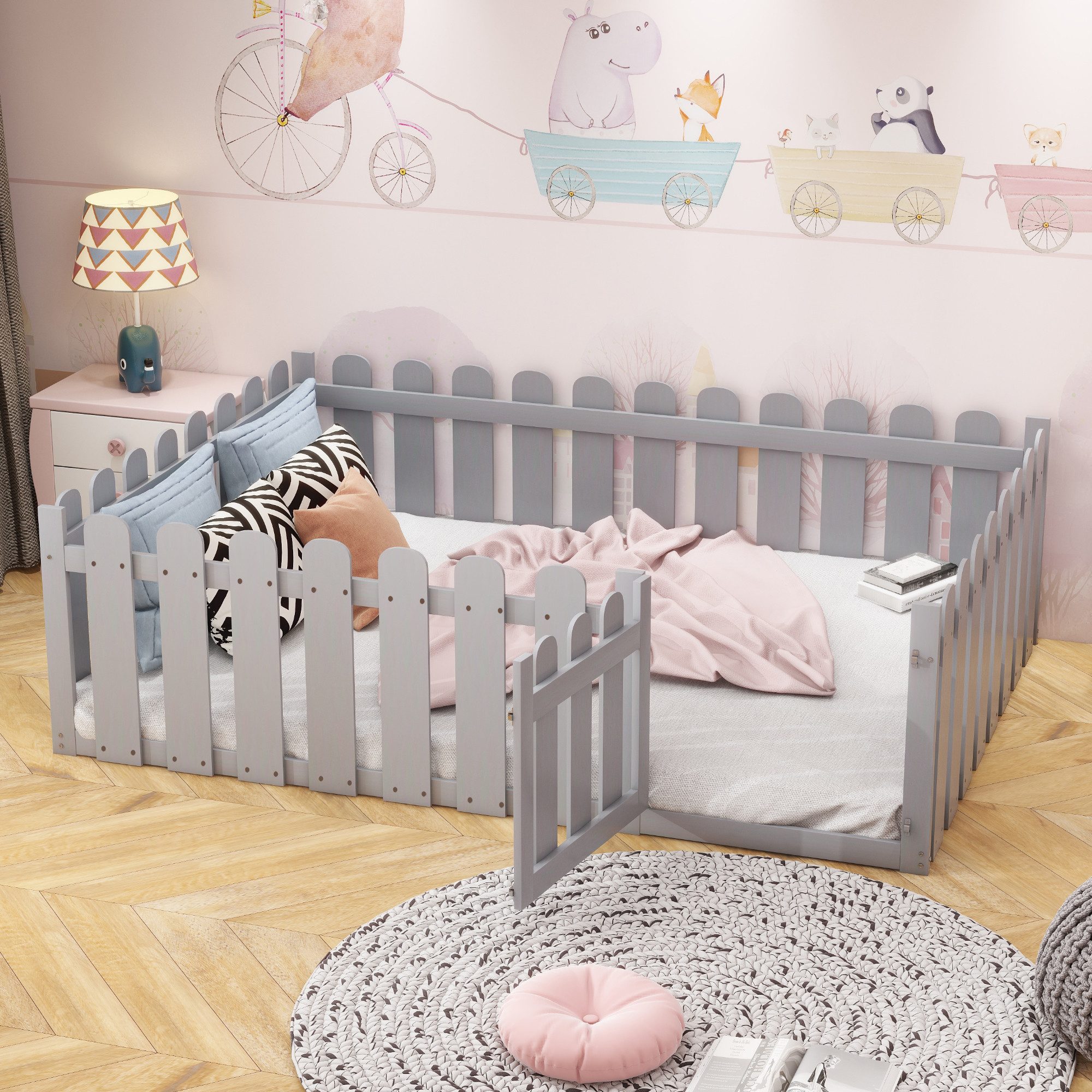 STILVORA Kinderbett 140x200 Babybett mit Matratze,Bettgestell günstig online kaufen