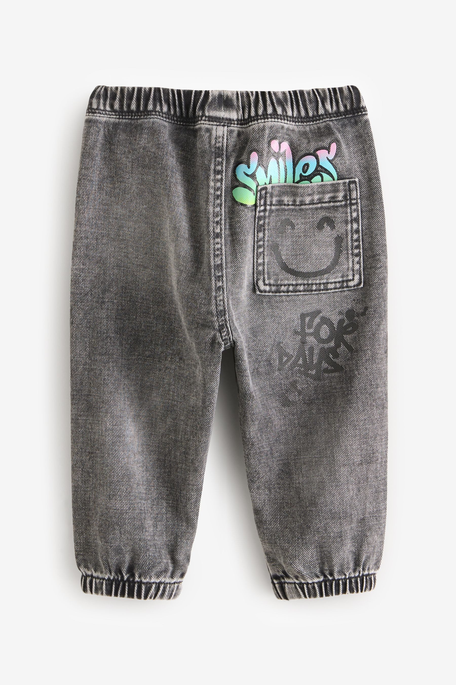 Next Schlupfjeans Jeans mit Graffiti-Print aus günstig online kaufen
