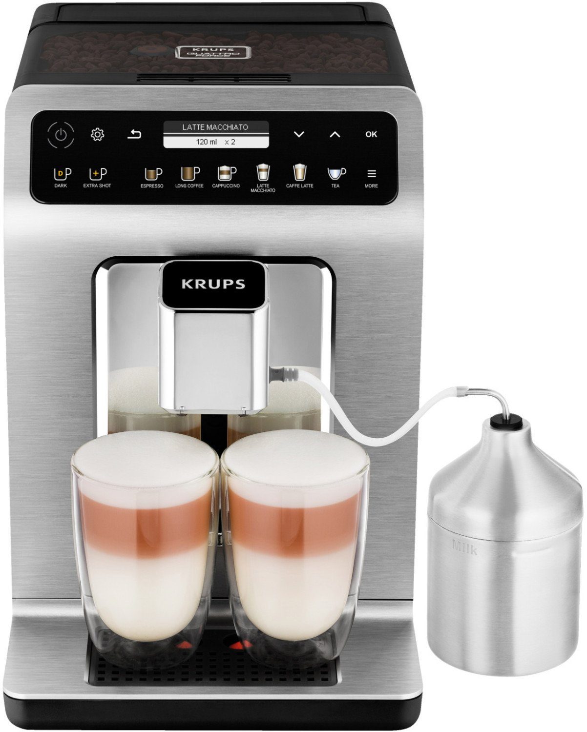 Krups Kaffeevollautomat EA894T Evidence Plus Titan Kaffeemaschine