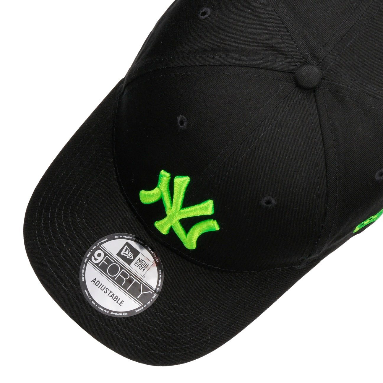 New Era Baseball Cap (1-St) Basecap Metallschnalle schwarz-grün
