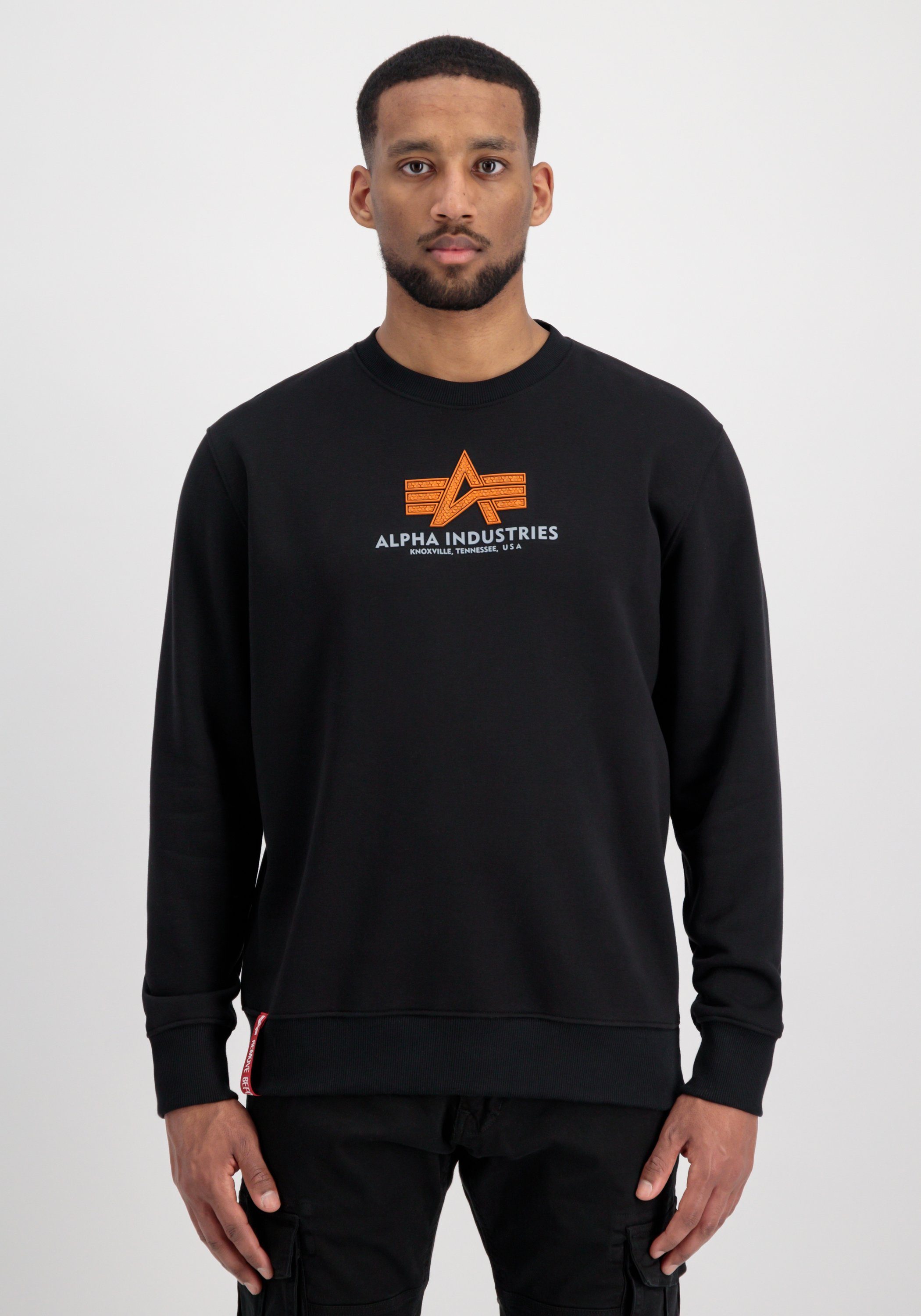 Sweater Sweatshirts Alpha - Alpha Industries Men Basic black Industries Sweater Rubber