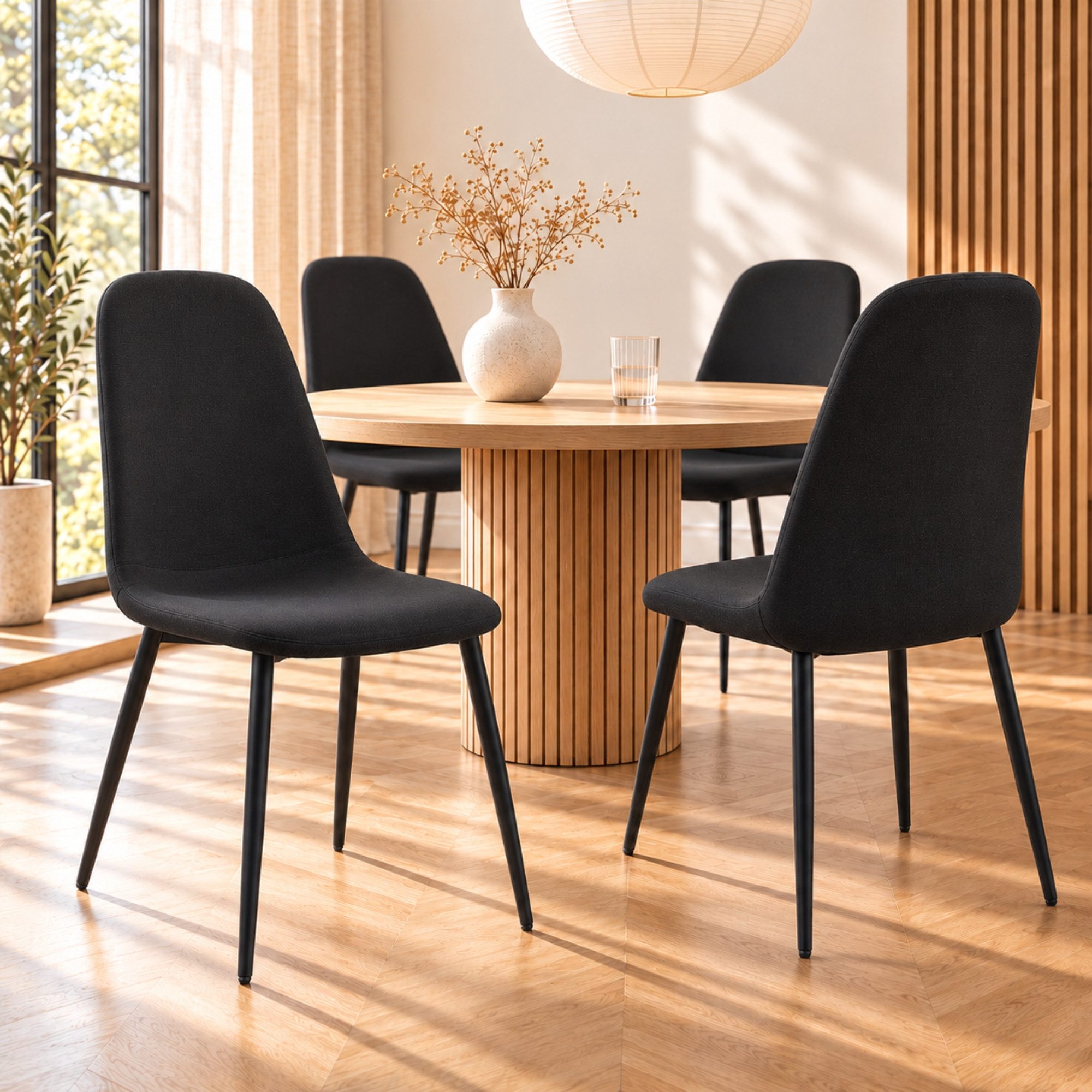 Albatros International Esszimmerstuhl Esszimmer Stühle 4 er Set BARI, Stuhl Stühle Esszimmerstühle, Küche (4er Set Beige, Stoff Bezug), …