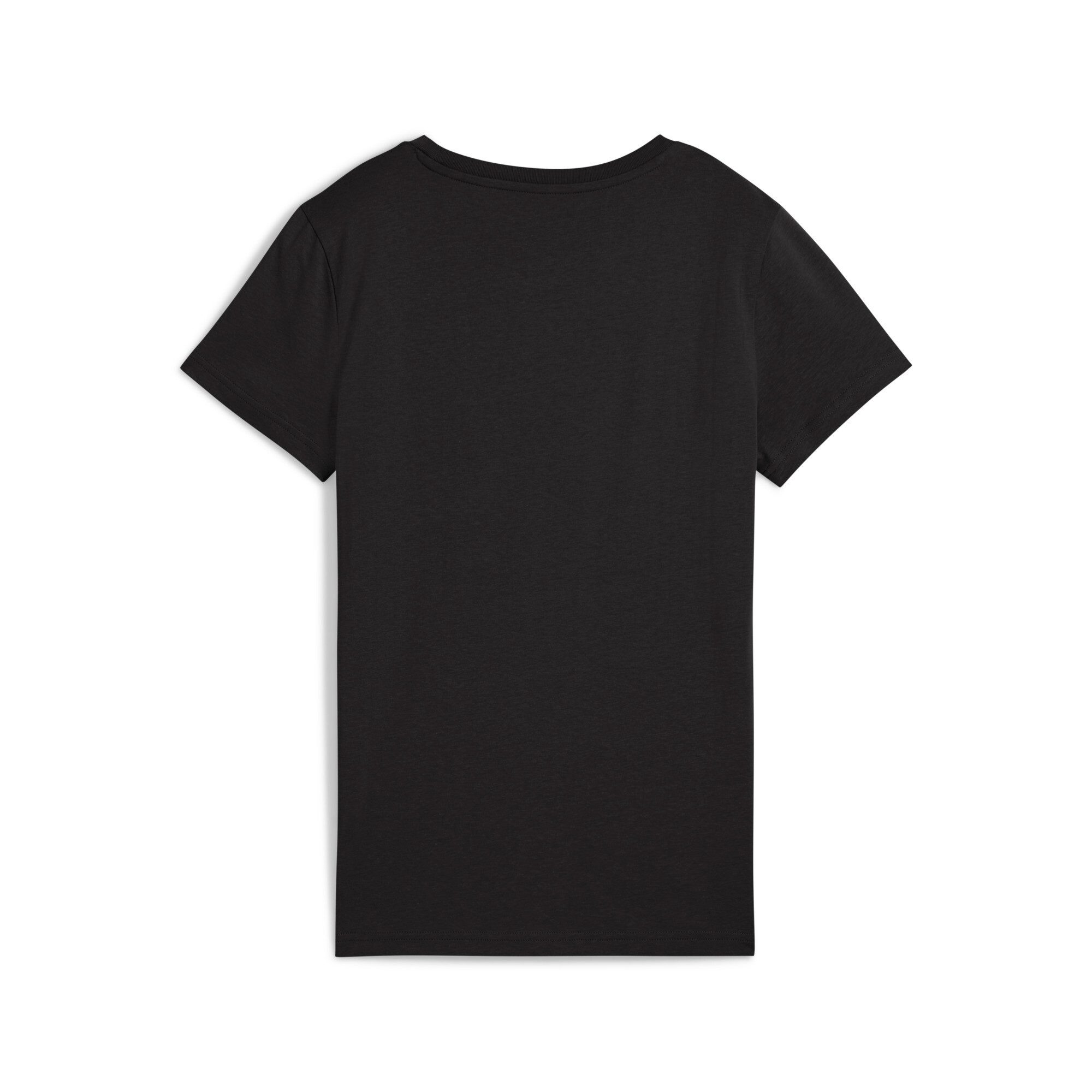 PUMA T-Shirt ESS METALLIC TEE Regular Fit, sportlicher Stil, Rundhalsausschnitt, aus Baumwolle