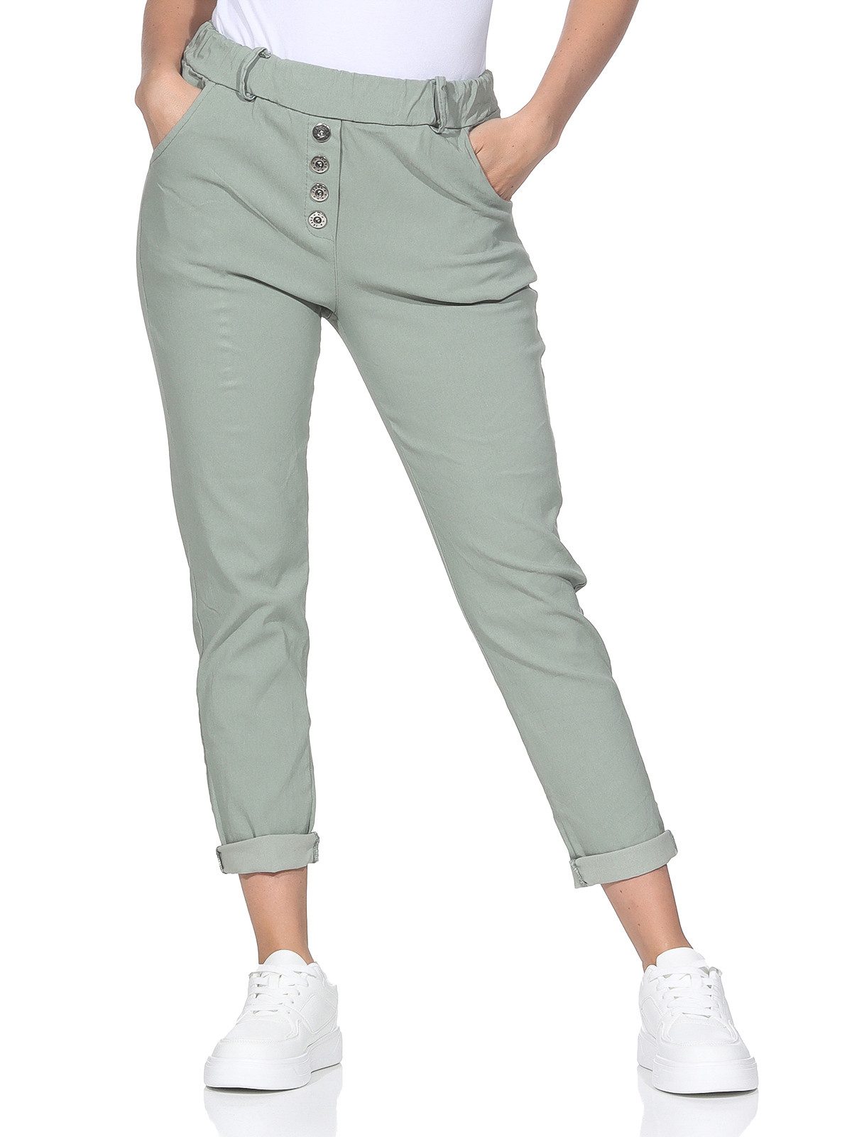 OriginalYou Schlupfhose Damen Stretch Freizeithose Stoffhose günstig online kaufen
