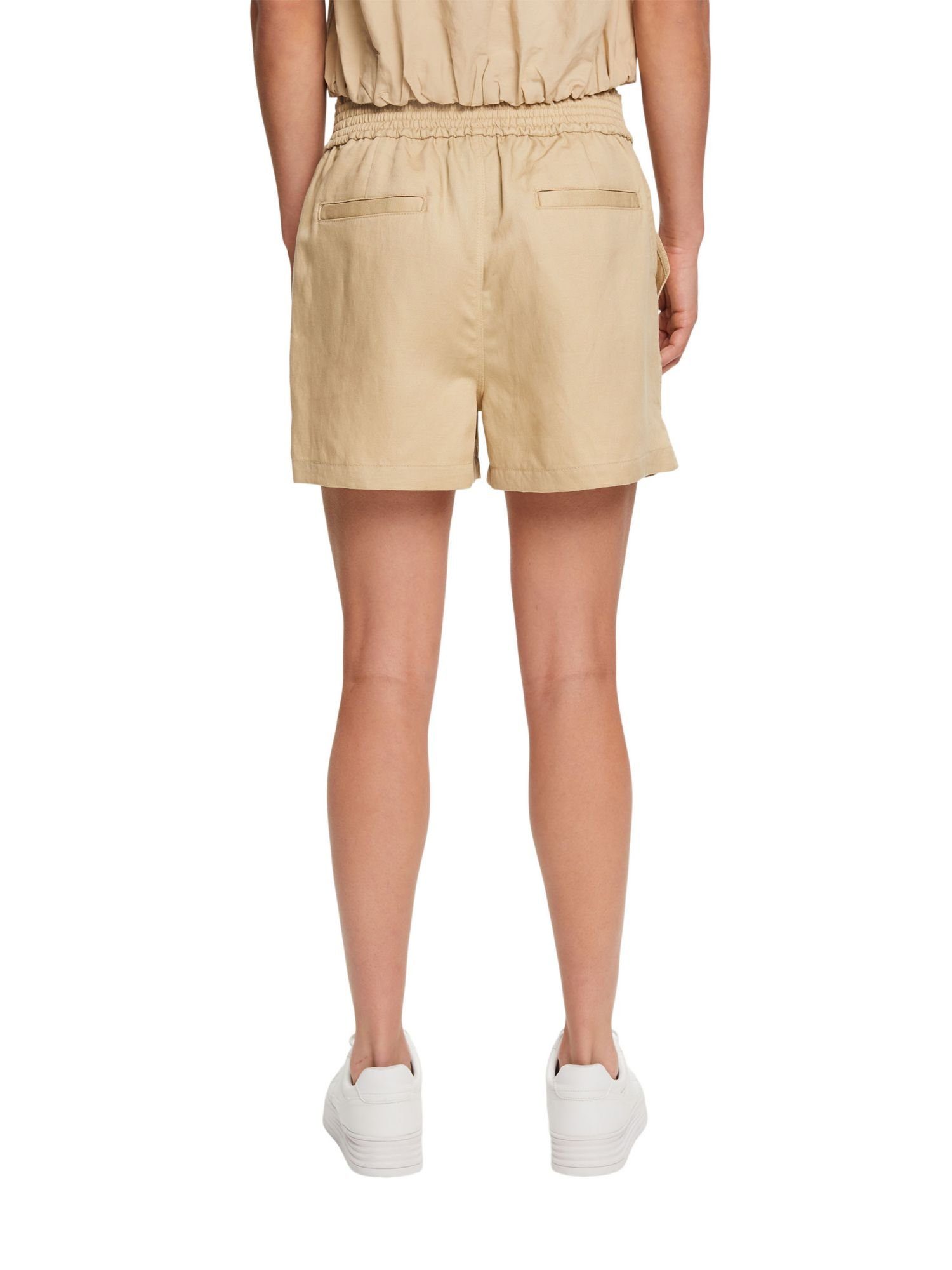 Esprit Collection Shorts Pull-on-Shorts, Leinenmix SAND (1-tlg)