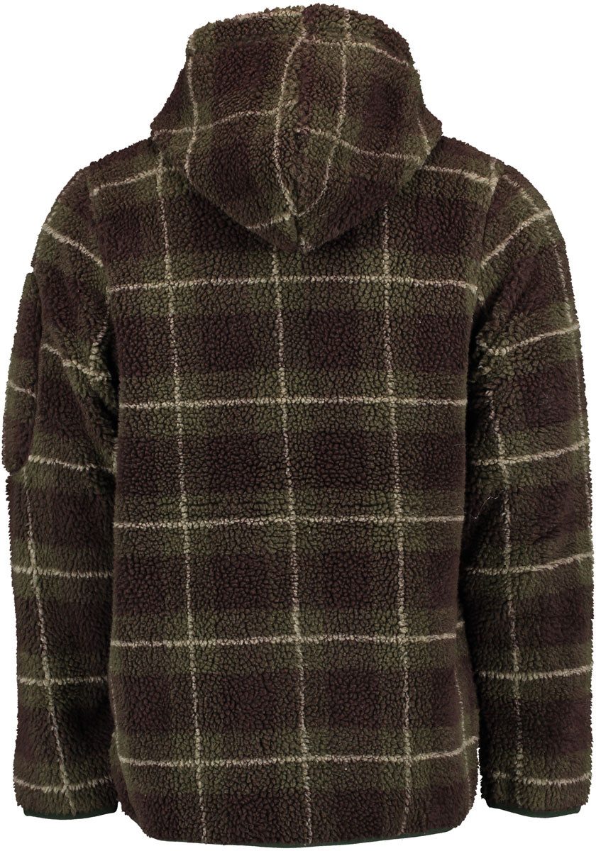 Tom Collins Fleecejacke Arypa Herren Teddyfleece-Jacke mit Kapuze und Kängu günstig online kaufen