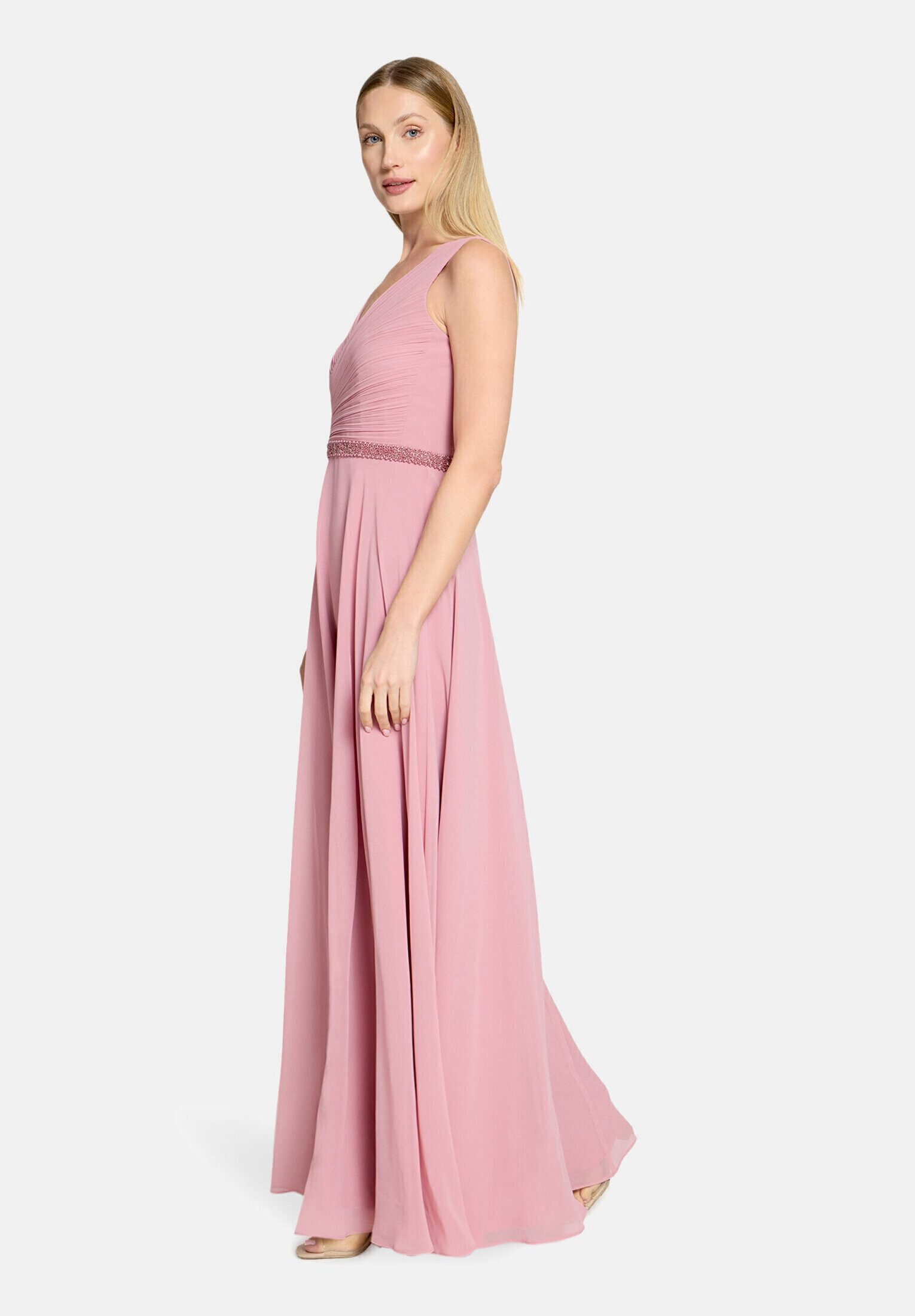 Vera Mont Abendkleid Damen mit Plissee Dekoelemente