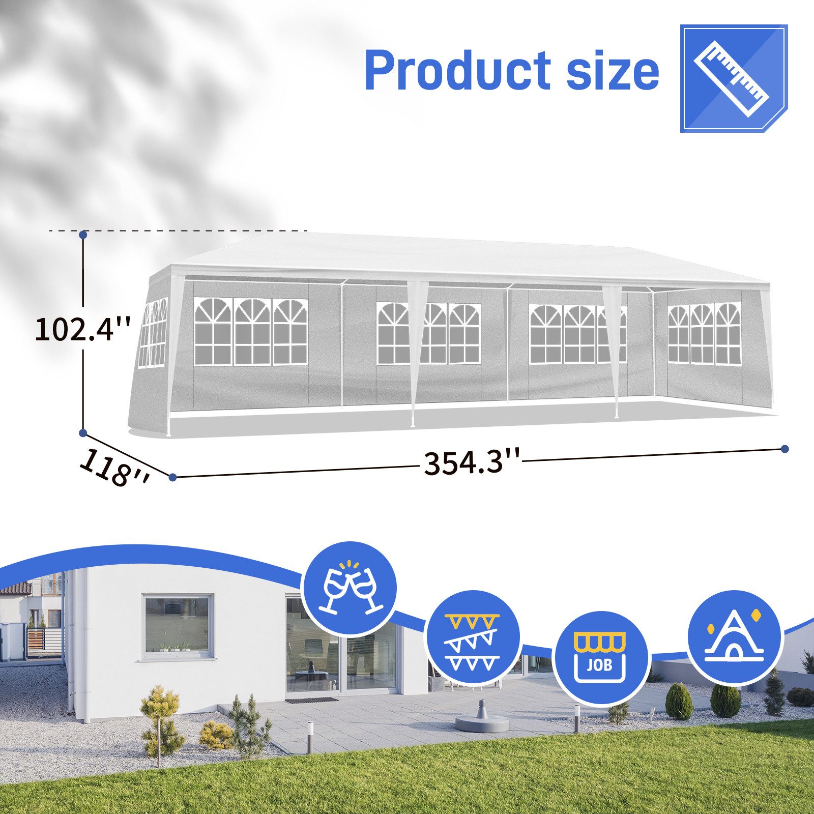 VINGLI Faltpavillon L x B: 3 günstig online kaufen