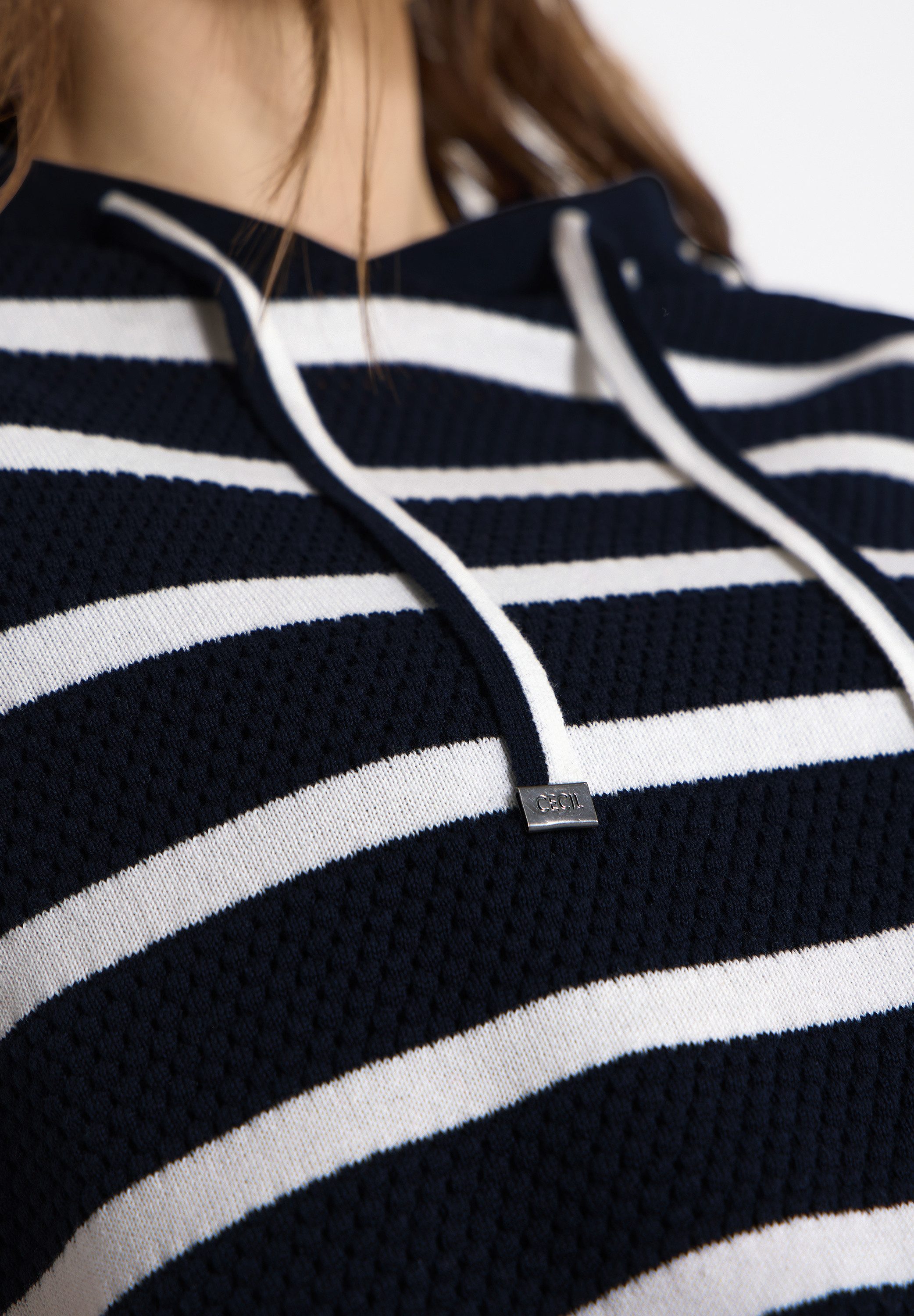 CECIL Strickpullover mit Kapuze
