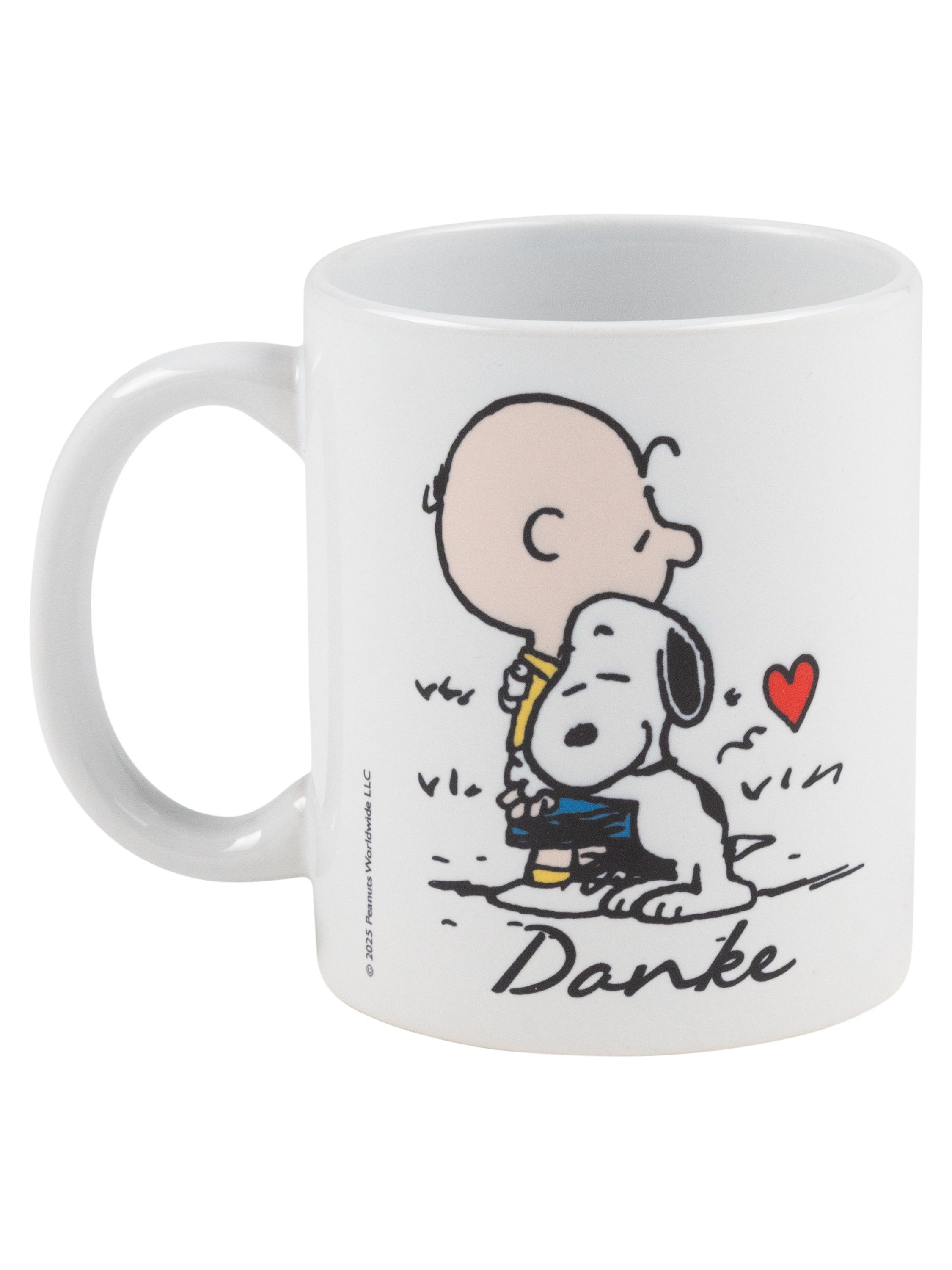 United Labels® Tasse The Peanuts Snoopy Tasse Danke Geschenk Kaffeetasse Becher 320 ml, Keramik – Bild 2 von 3