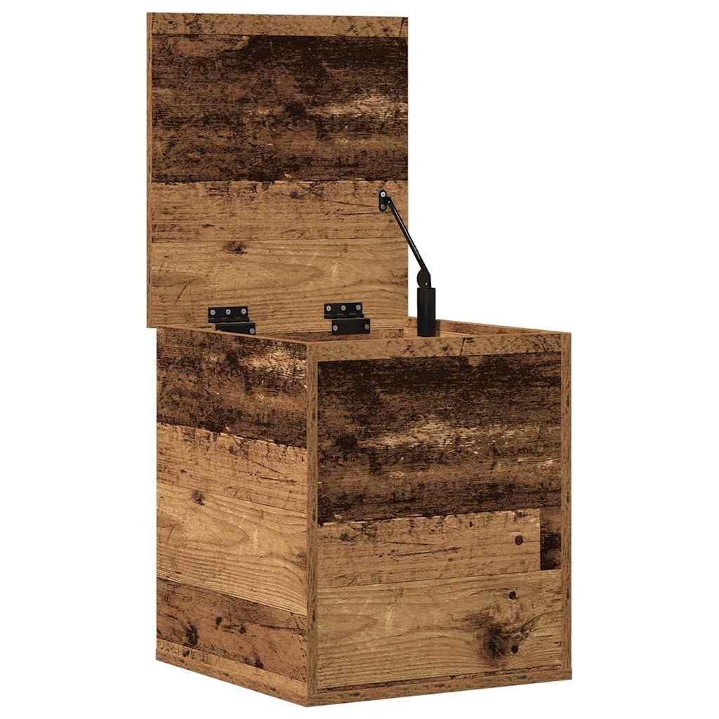 vidaXL Truhe 40 x 42 x 46 cm Truhe aus Holz rustikale Aufbewahrungskiste mit Deckel