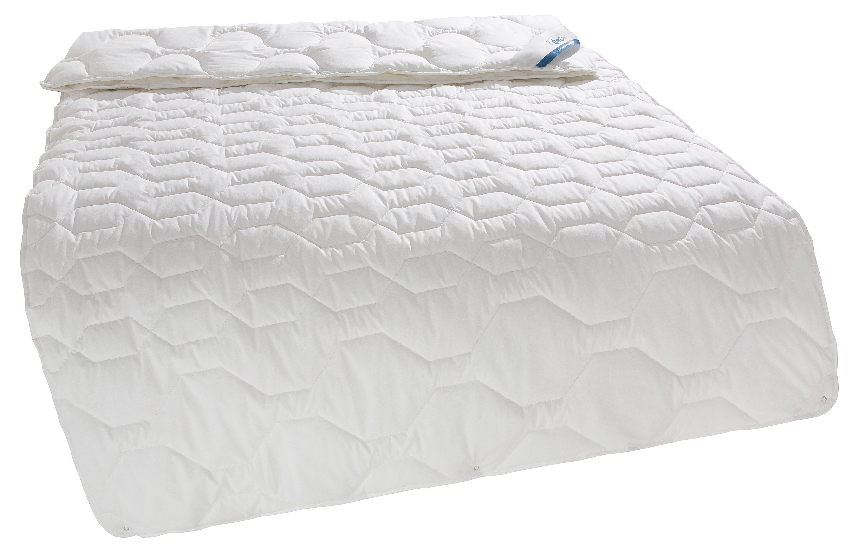 Beco Microfaserbettdecke Lokken, Bettdecke, allergiker geeignet, Füllung: Polyester, Bezug: Microfaser-Feinbatist uni, samtweich, Bettdecke in 135x200 cm, 155x220 cm, 200x200, Sommer, Winter