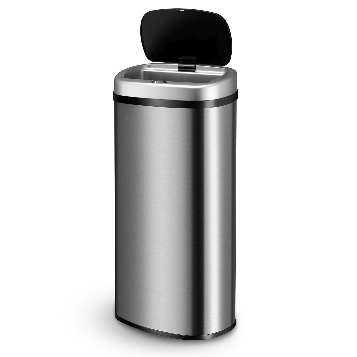 Juskys Мусорные урны, 70 L, rostfrei, intelligenter Sensor, batteriebetrieben, geräuscharm