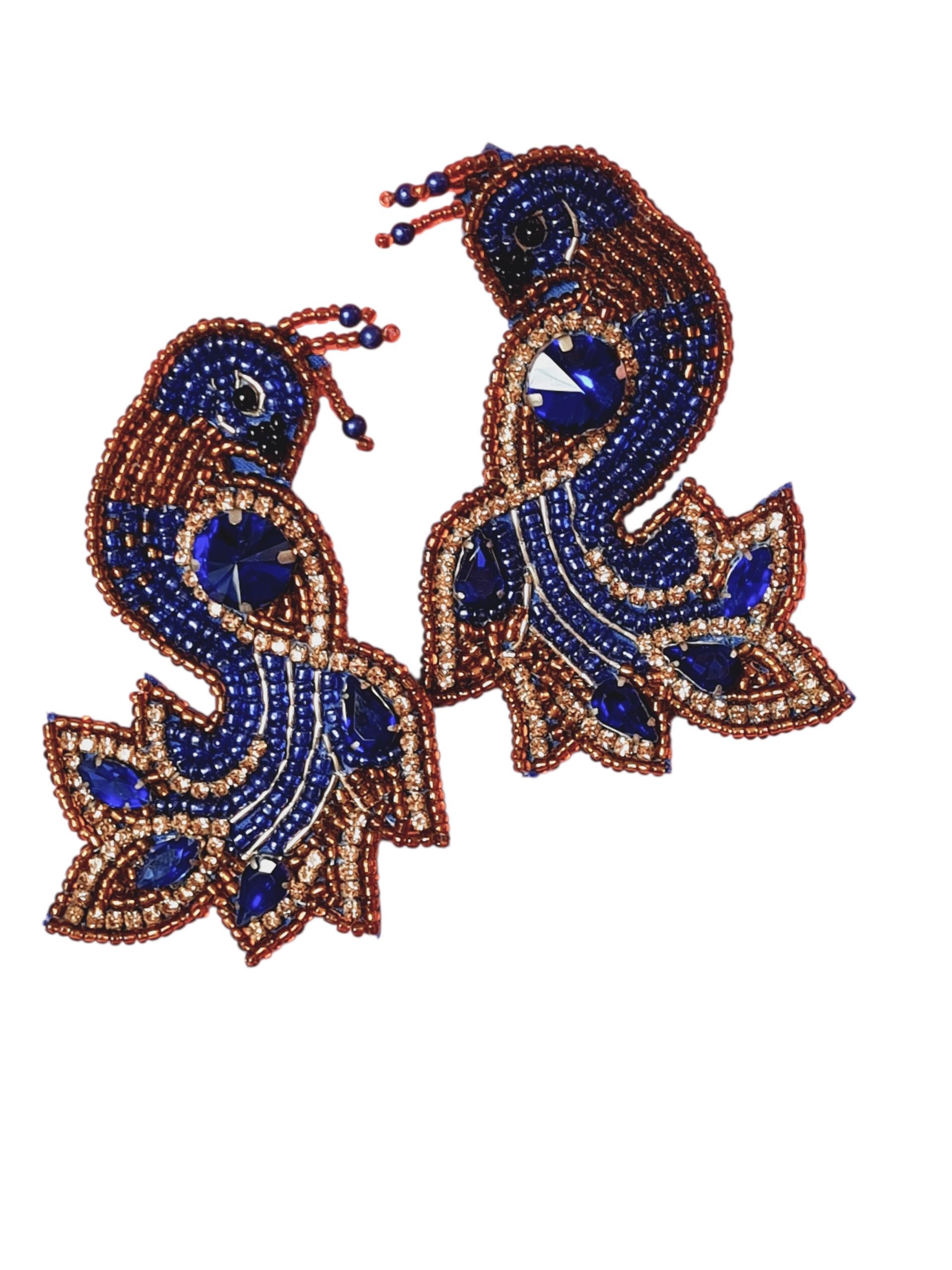 Paar Ohrhänger Cyanea Hanging Beads