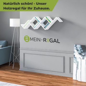 Mein-Regal Wandregal, Hängeregal CAROTTI Weiß 80x22x95 cm Bücherregal