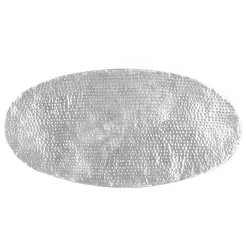 furnicato Couchtisch Silber gehämmert 100 x 50 x 28 cm Aluminium