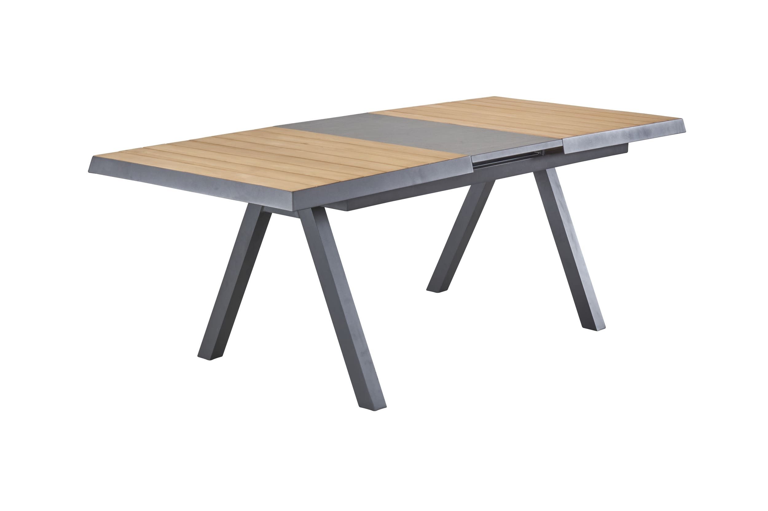 dasmöbelwerk Gartentisch Gartentisch Texas Ausziehtisch Synchronauszug 160/210x100x75 Teakholz, Ausziehbar