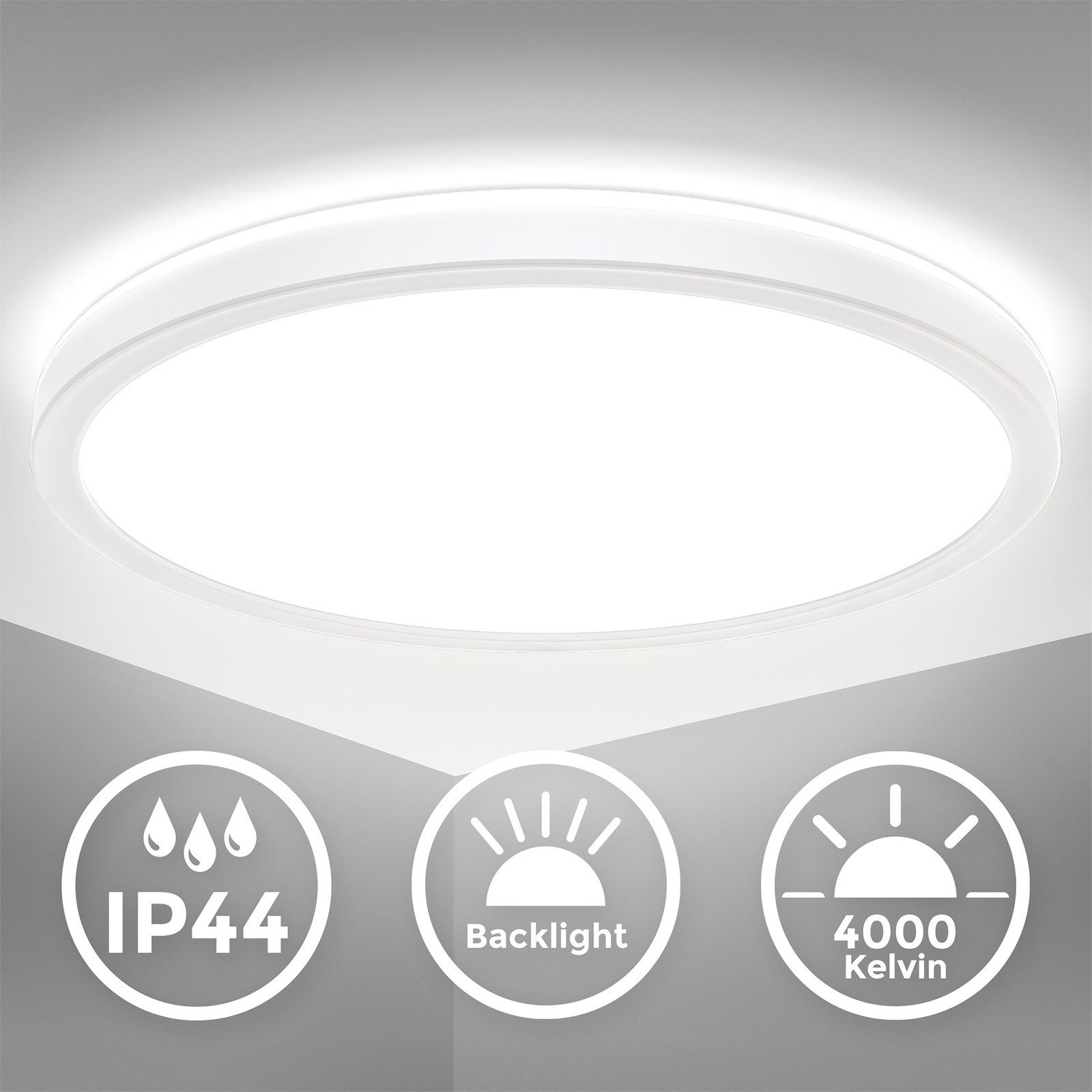 B.K.Licht Deckenleuchte LED Deckenlampe mit Backlight günstig online kaufen