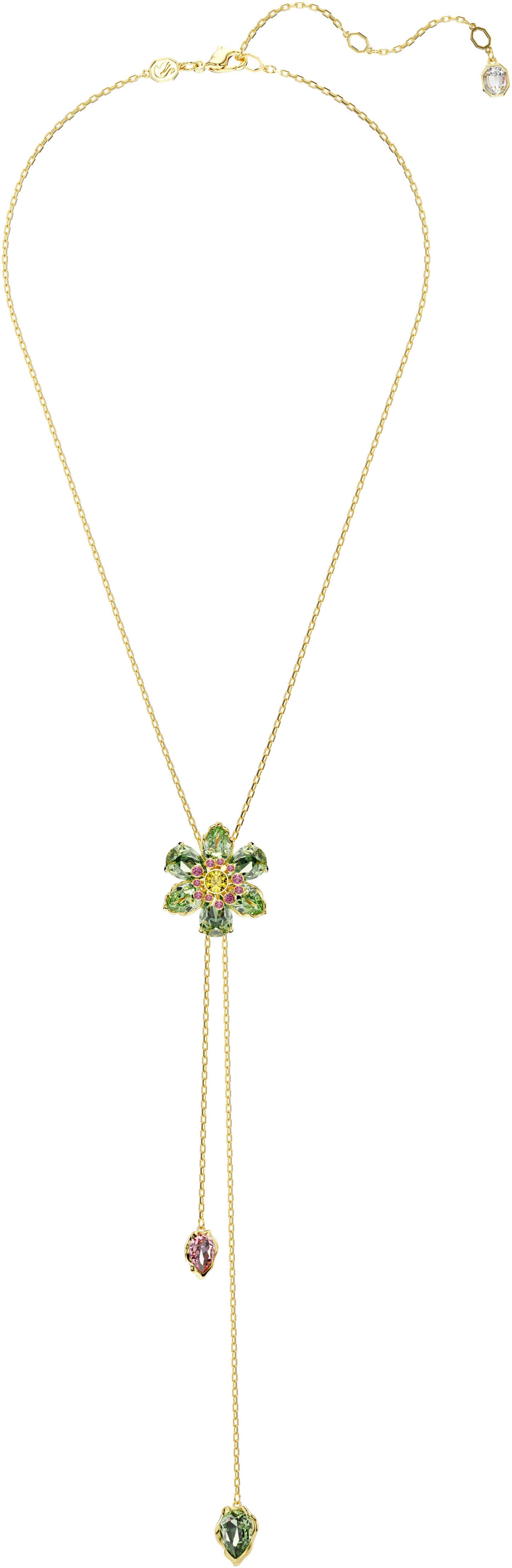 Swarovski Y-Kette Schmuck Geschenk Idyllia Y-Anhänger Blume, mit Swarovski® Kristall