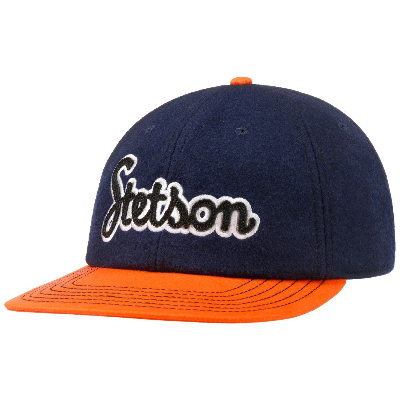 dunkelblau Baseball Stetson (1-St) mit Basecap Schirm Cap