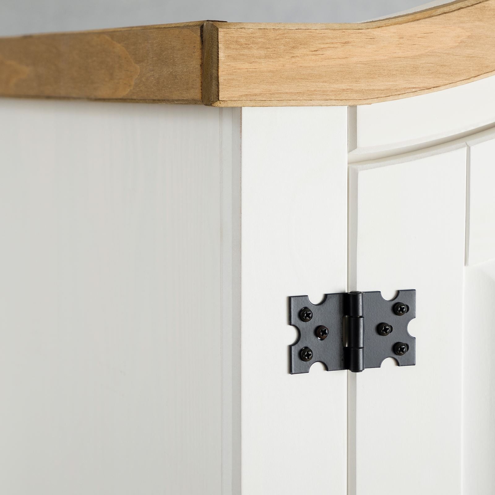 IDIMEX Kleiderschrank CAMPO Kleiderschrank mit Schubladen Kiefer Holzschrank weiß/natur
