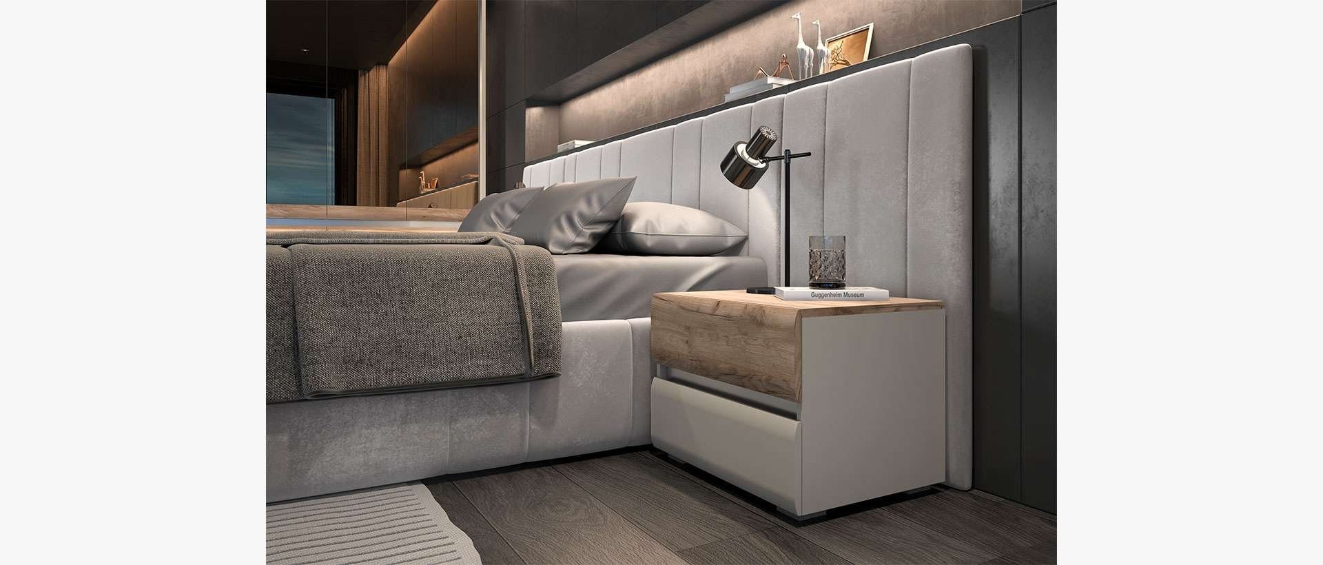 OTTO home Bettgestell Invictus, mit Lattenrost und Bettkasten