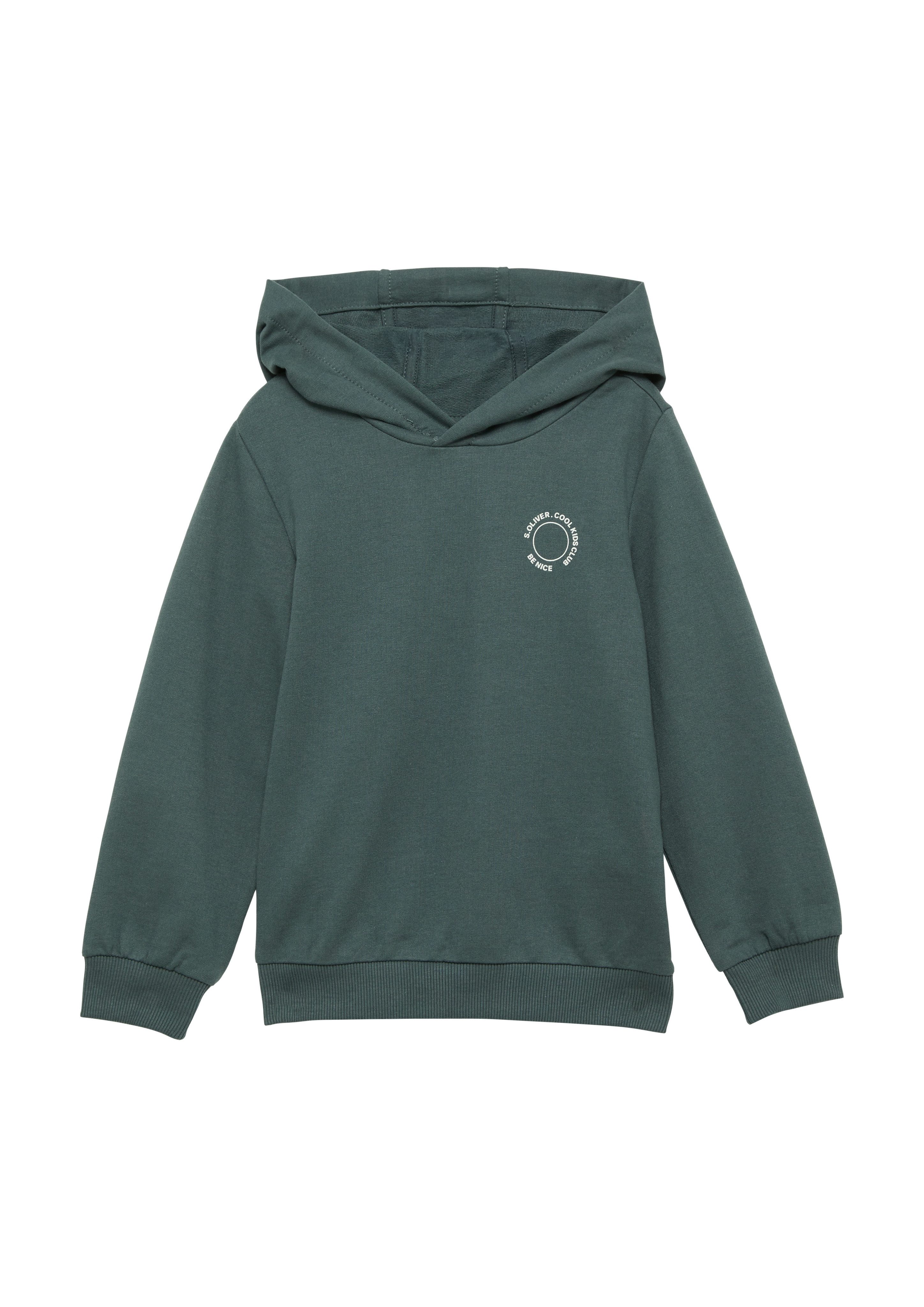 s.Oliver Junior Kapuzensweatshirt mit Logo-Print günstig online kaufen