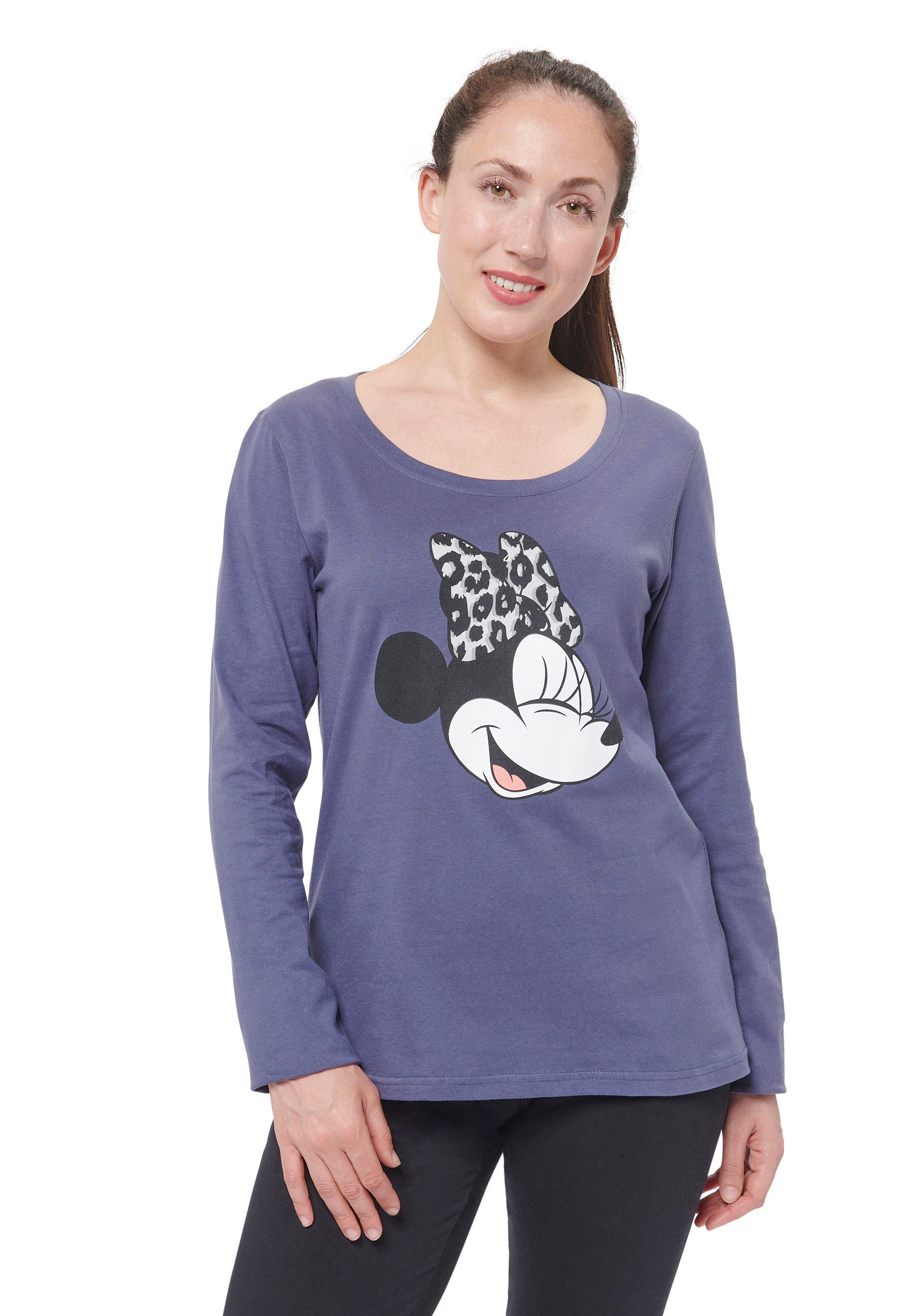 United Labels® Schlafanzug Disney - Minnie Mouse - Oberteil mit Hose günstig online kaufen