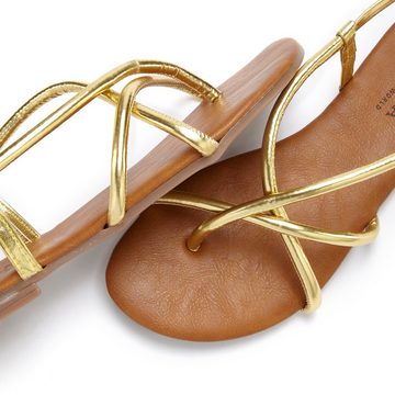 LASCANA Sandale Sandalette, Sommerschuh mit raffinierten Riemchen