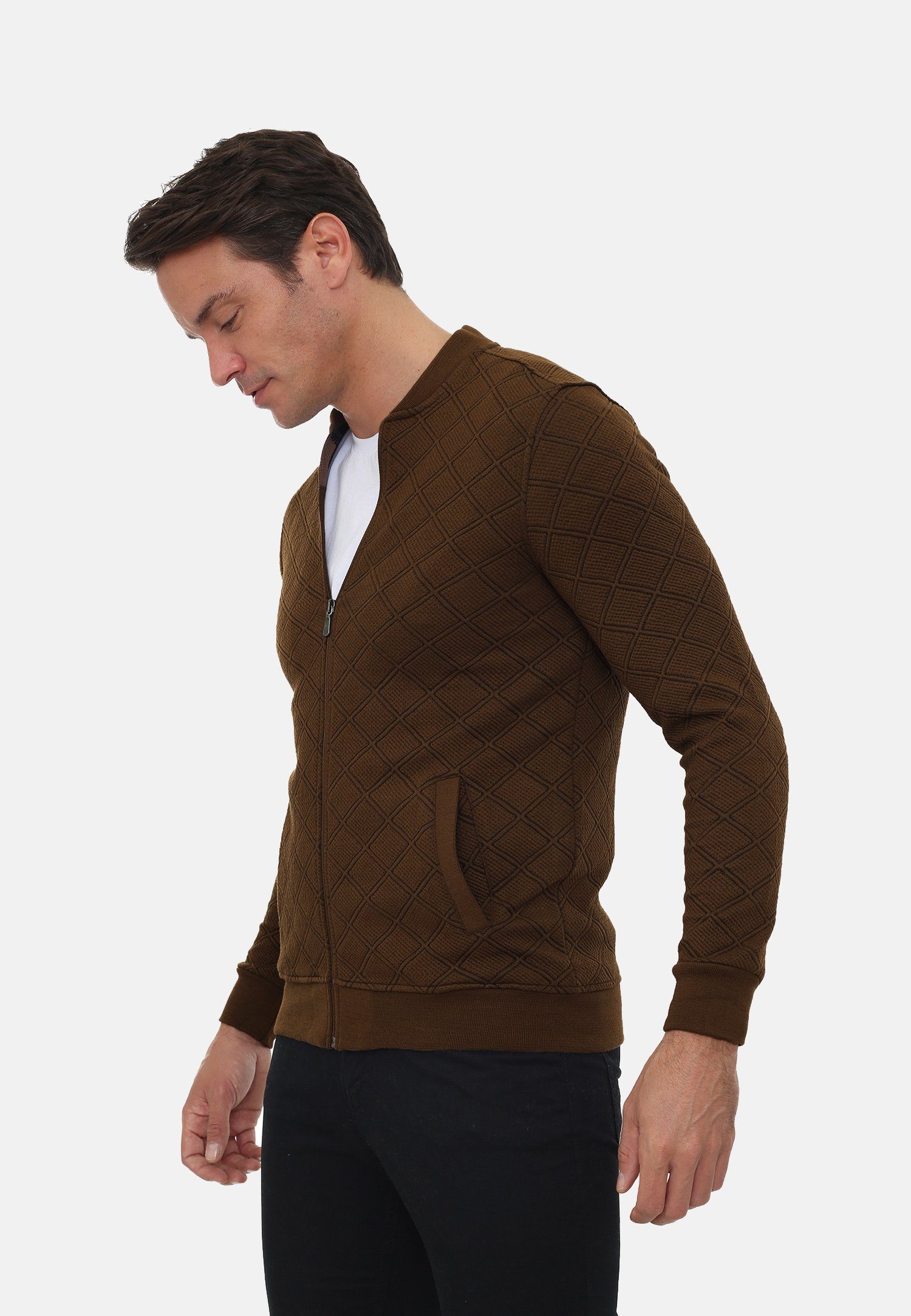 Sir Raymond Tailor Strickjacke Brescia camel