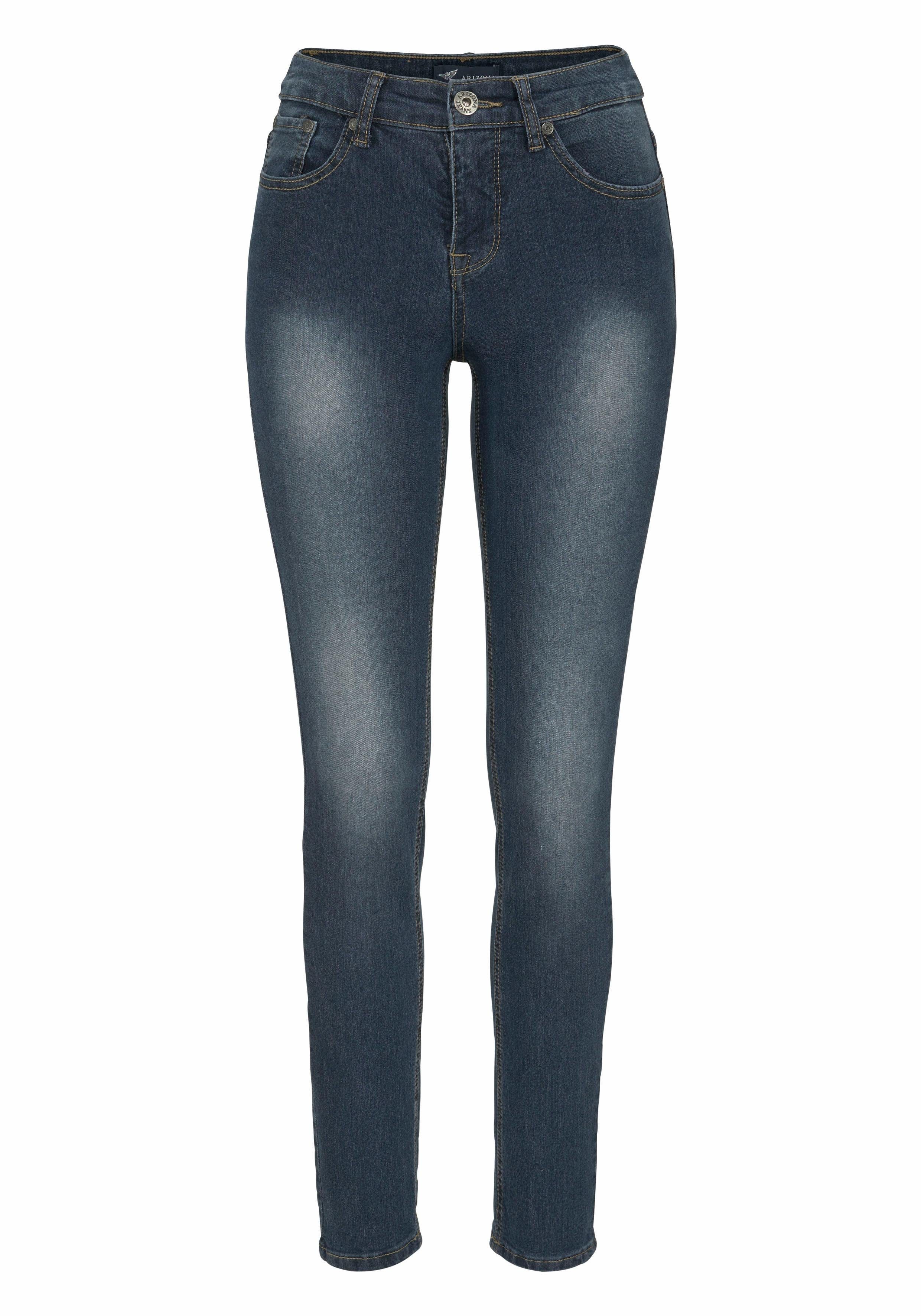 Arizona dark-blue-used Shaping High Waist Skinny-fit-Jeans