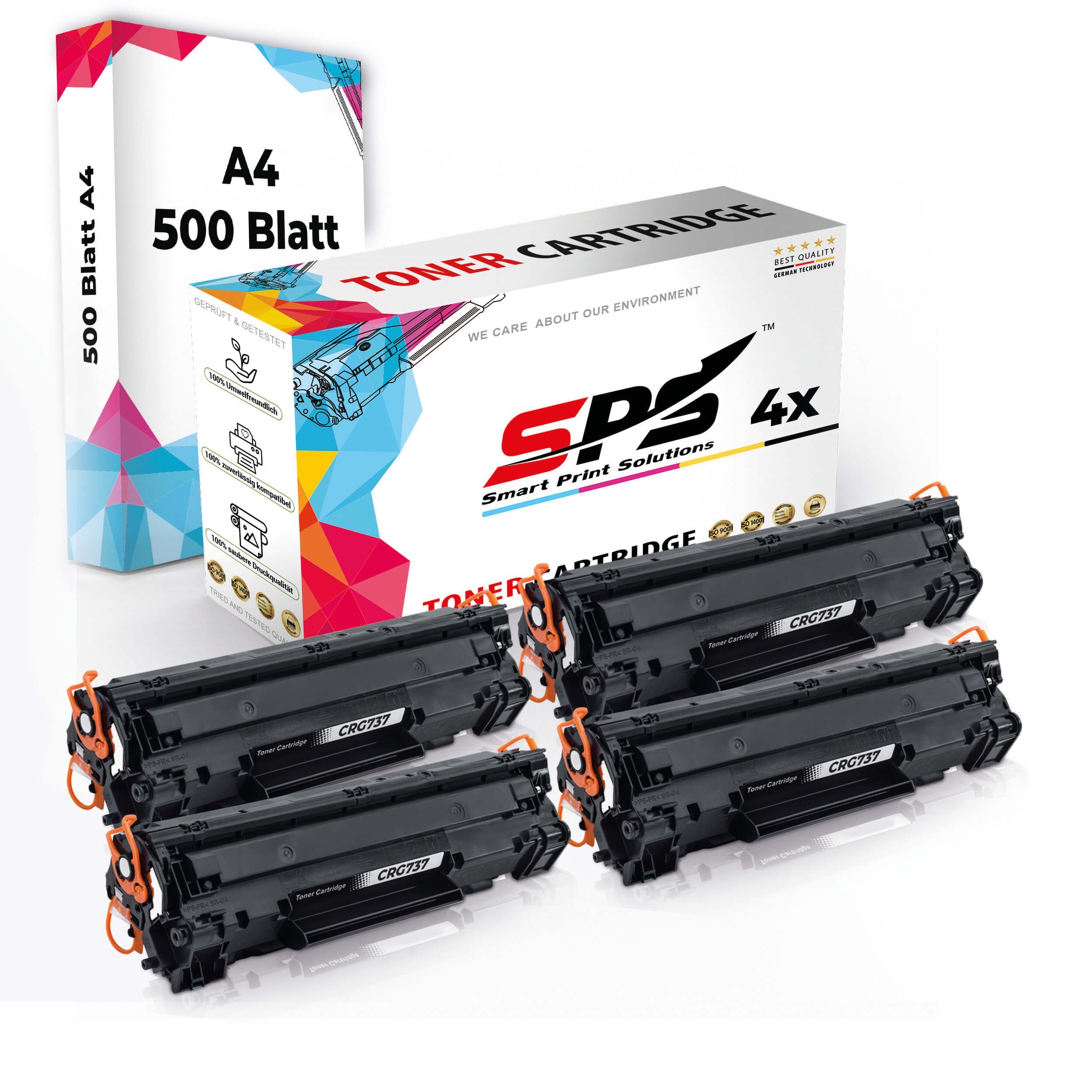 SPS Tonerkartusche Druckerpapier A4 (4er 4x 4x Toner,1x Pack, Multipack Set A4 + Kompatibel, Druckerpapier)