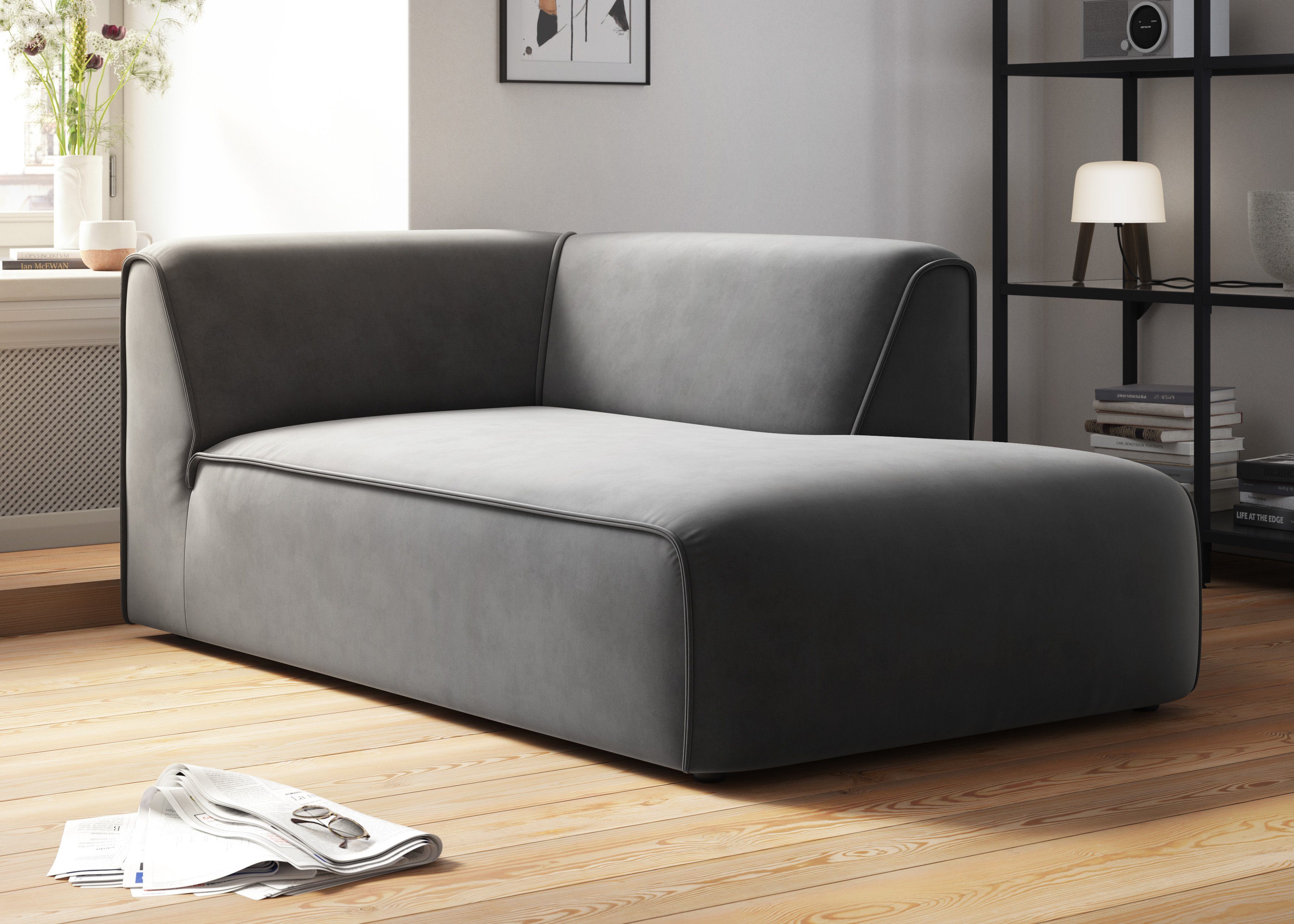 RAUM.ID Ottomane "Merid Chaiselongue, Maße B/T/H: 100/162/70 cm", als Modul günstig online kaufen