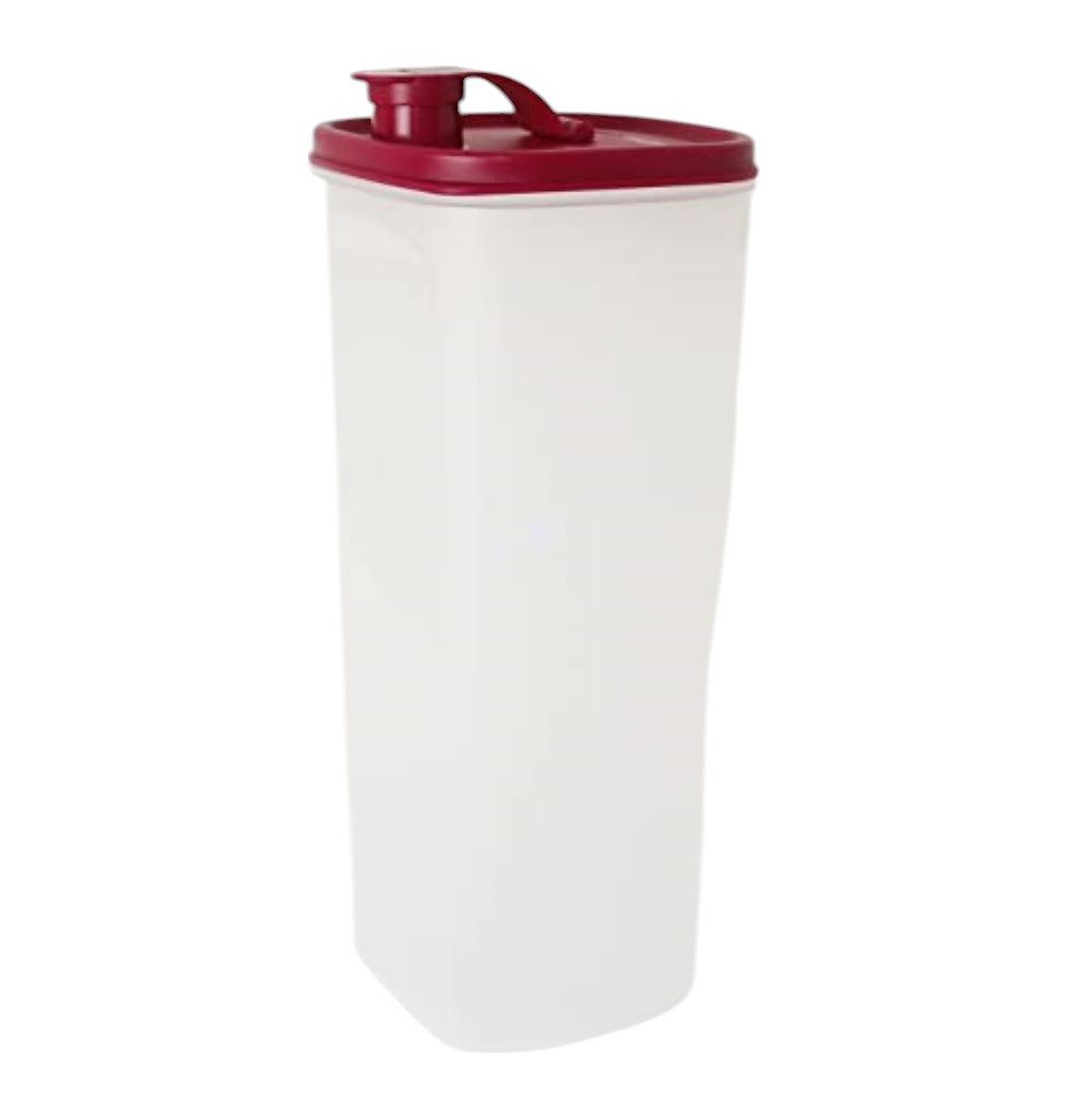 TUPPERWARE Trinkflasche Tupperware Erfrischer 2 Liter rot ohne Sieb