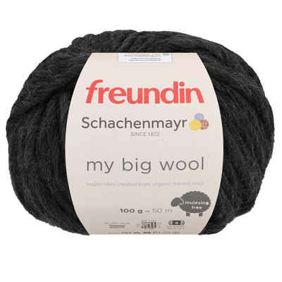 Schachenmayr Wolle My Big Wool, reine Merinowolle Wolle zum Stricken, Strickgarn, Häkelwolle, 50,00 m (Freundin Serie), mulesingfrei
